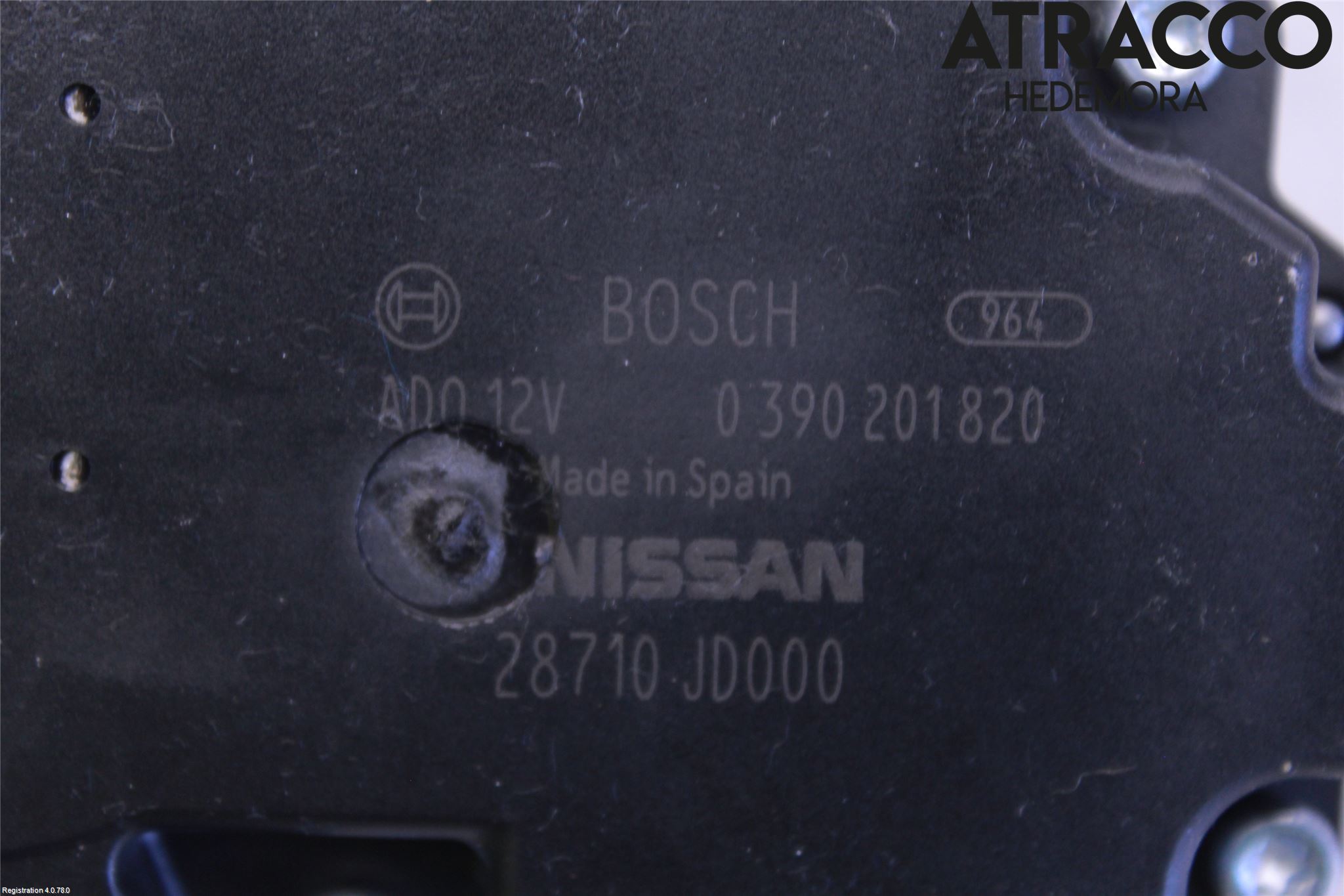 Nissan QASHQAI 10-14 Torkarmotor Baklucka