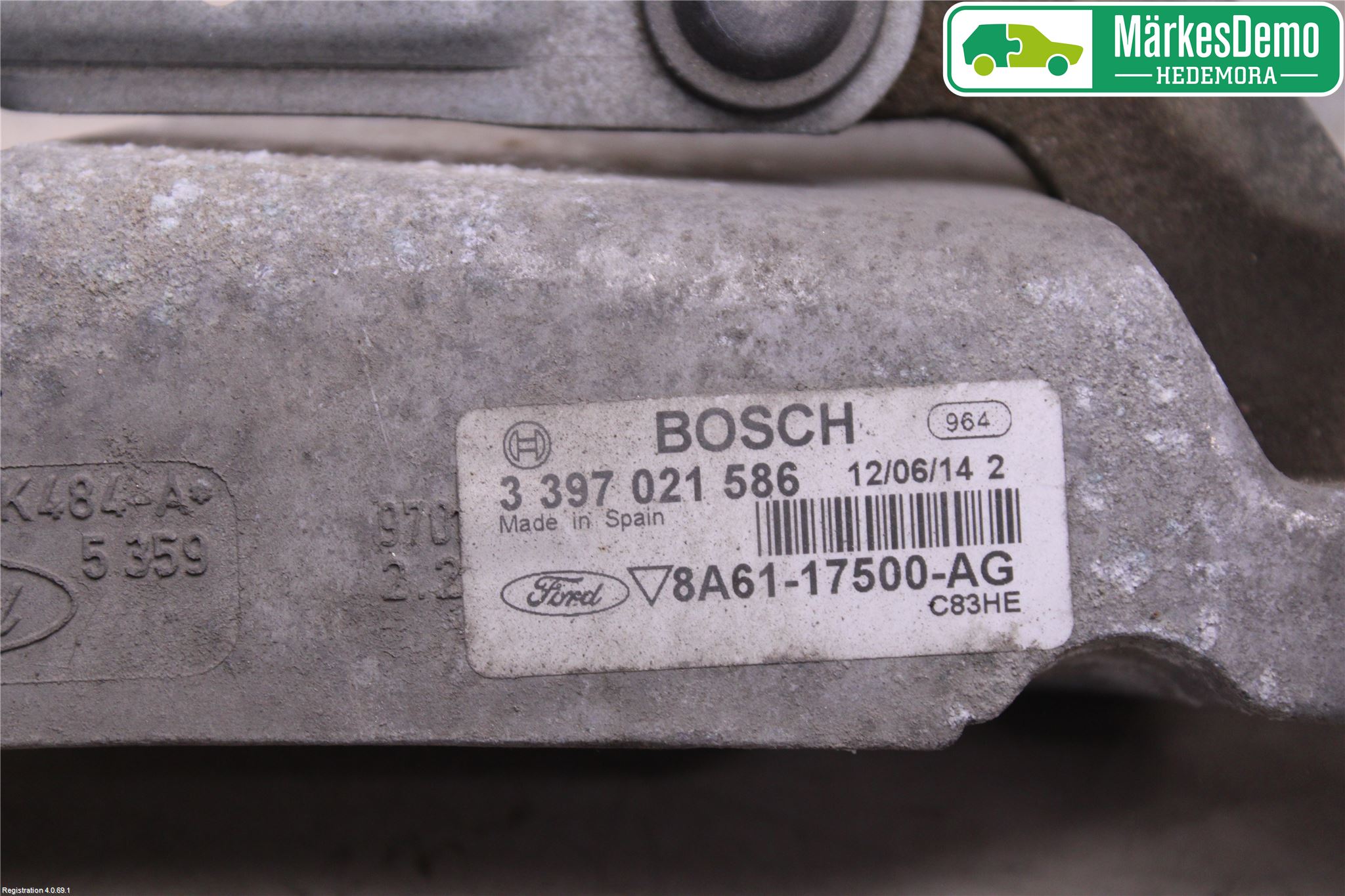 Ford FIESTA 13-17 Torkarmekanism Vindruta