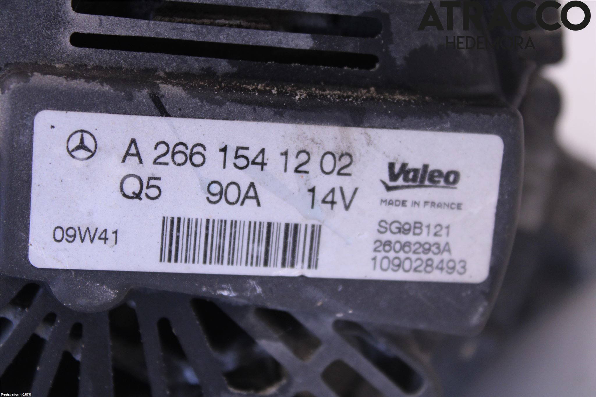 Mercedes-Benz MB B-KLASS (W245) 05-12 Generator