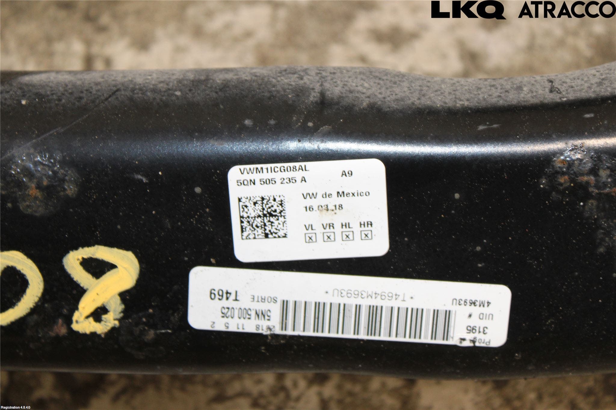 Volkswagen VW TIGUAN 16-24 Bakaxelbalk