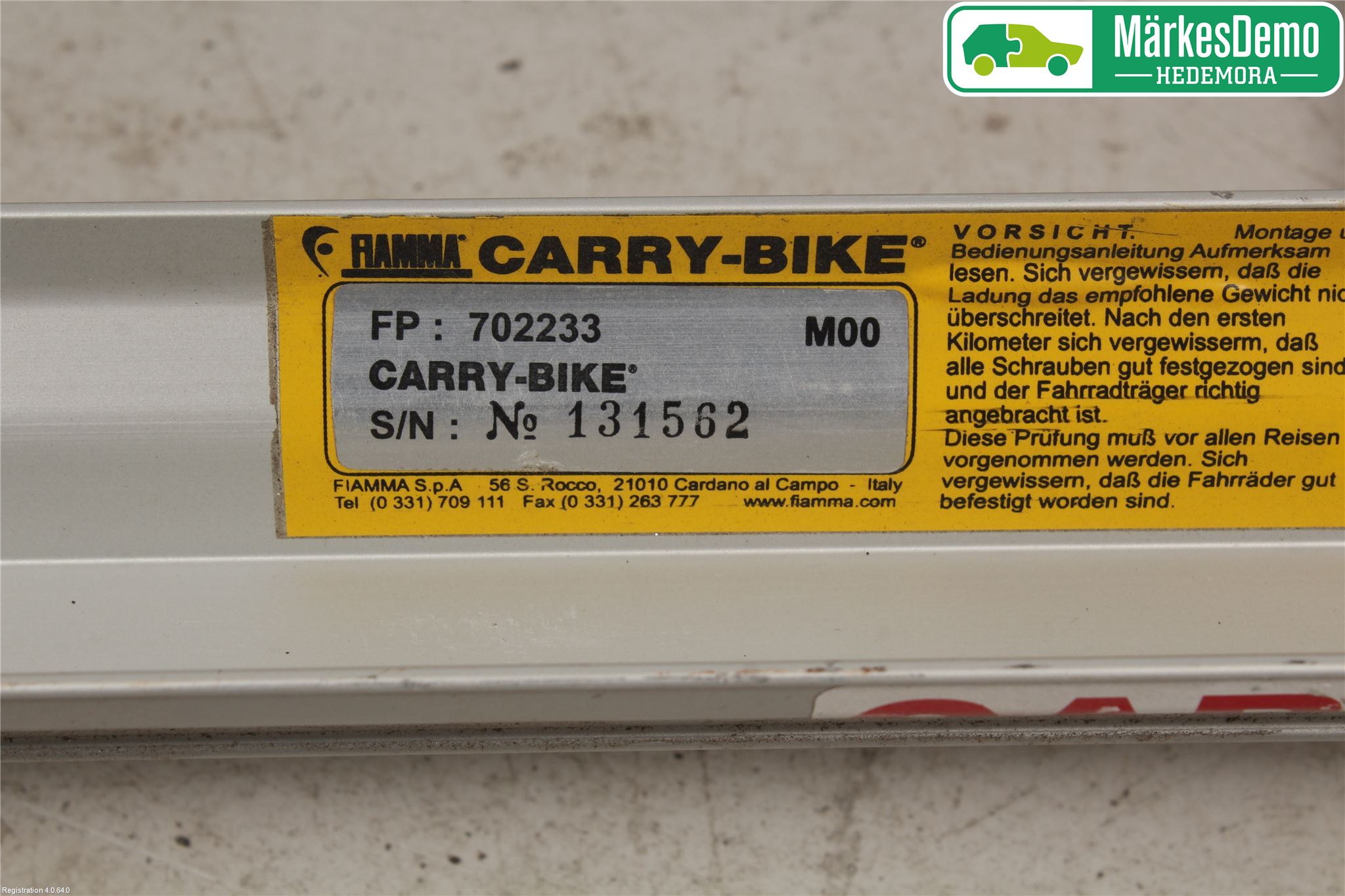 Fiat DUCATO 02-06 Cykelhållare