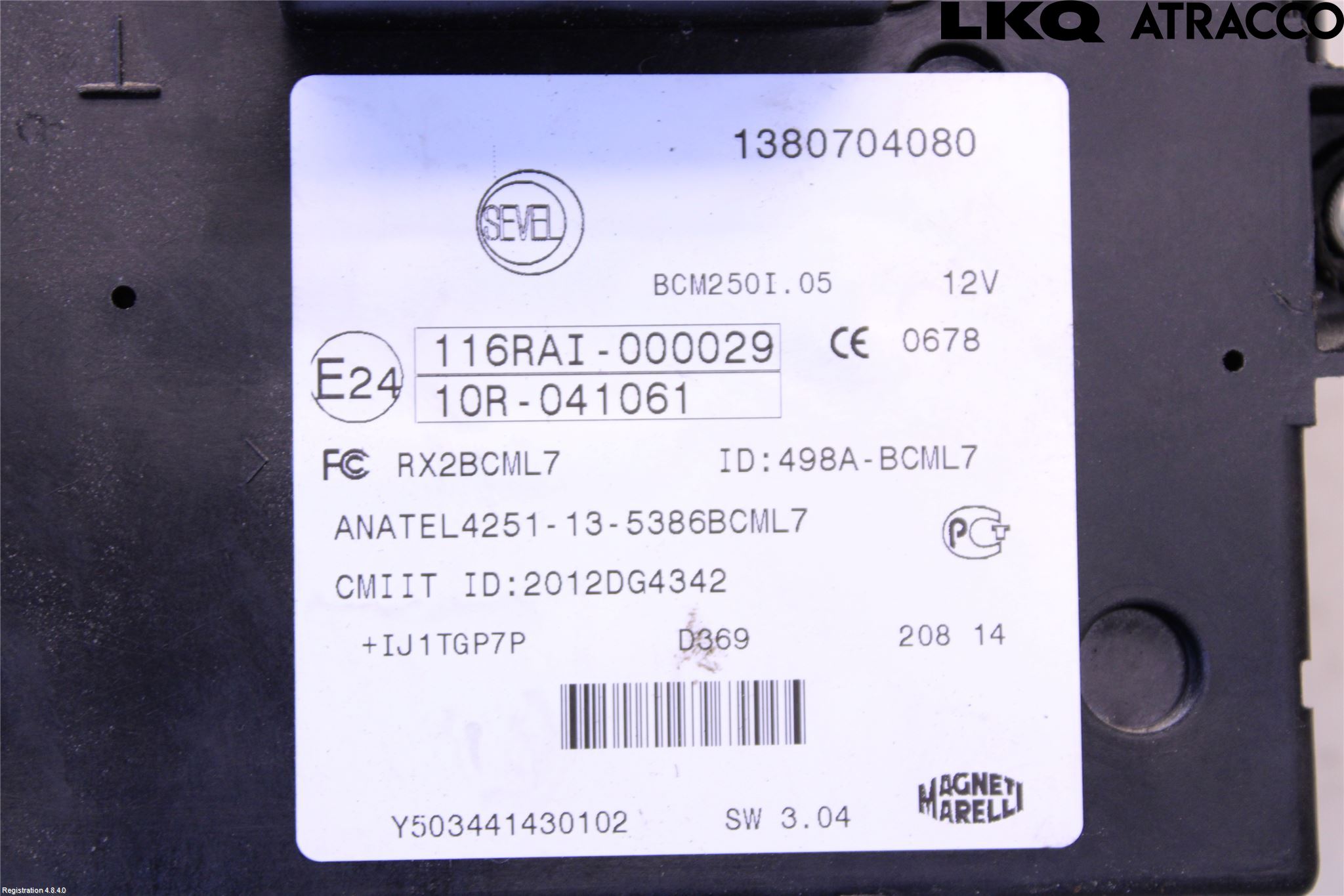 Citroen JUMPER/E-JUMPER 14- Säkringsdosa-Elcentral