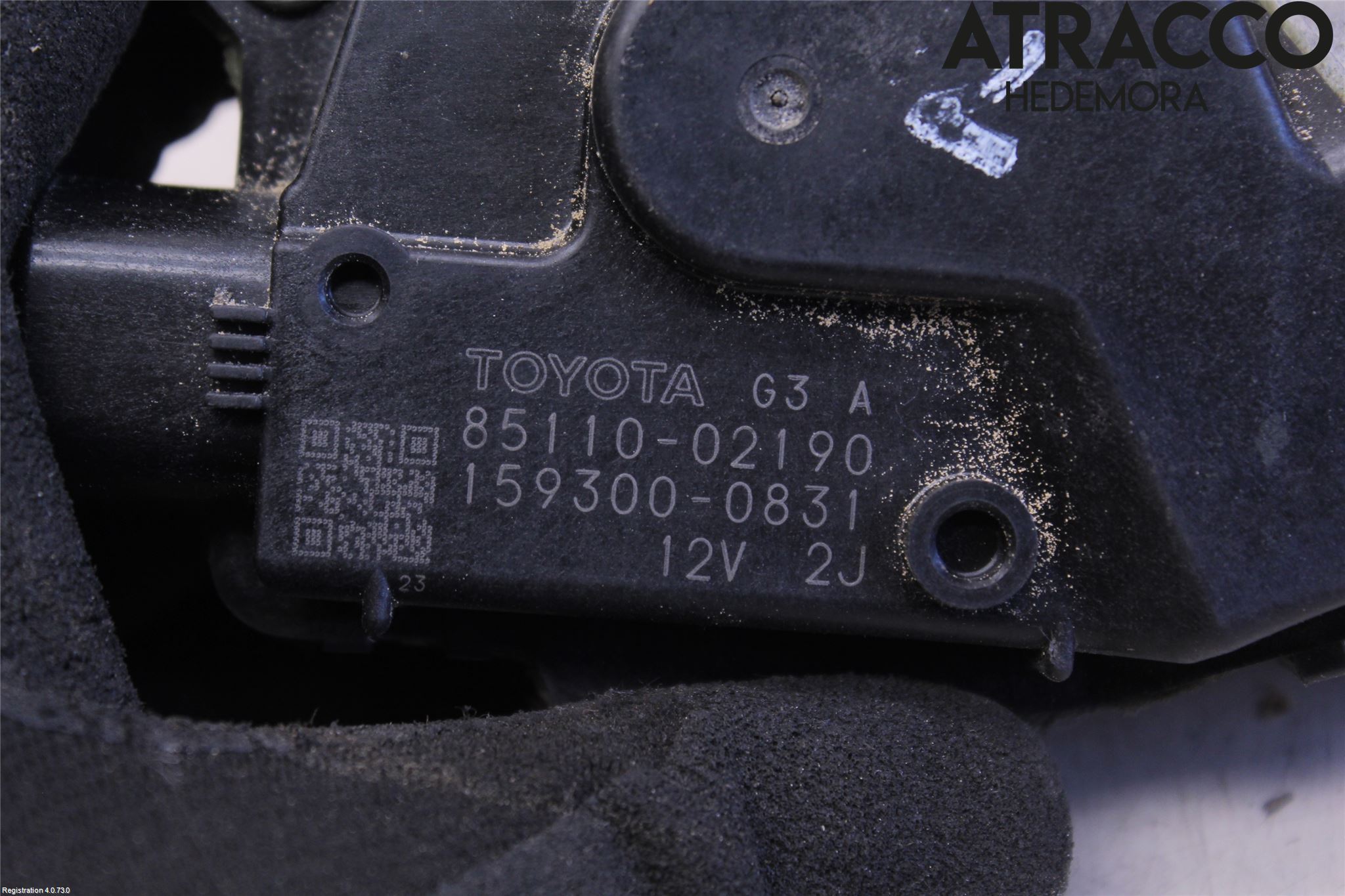 Toyota AURIS 07-09 Torkarmotor Vindruta