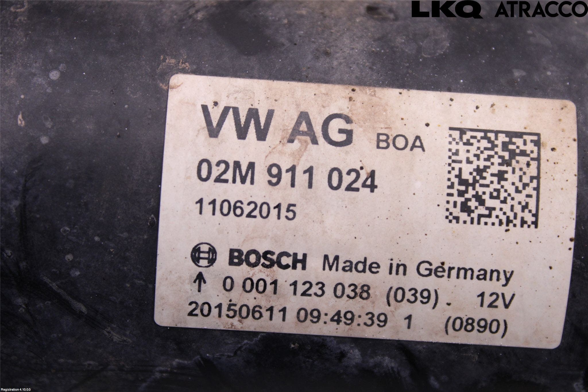 Volkswagen VW CADDY 11-15 Startmotor Diesel