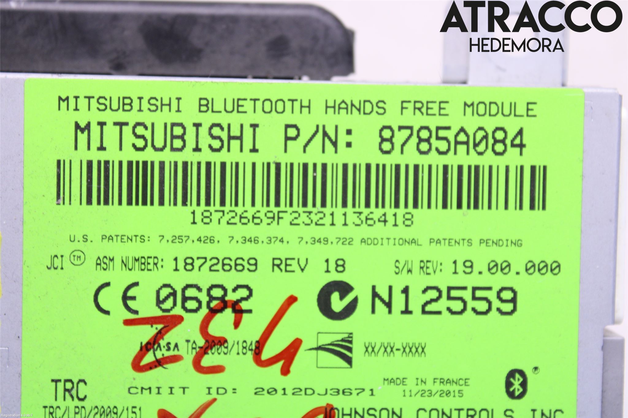 Mitsubishi ASX 10-22 Styrenhet Tal