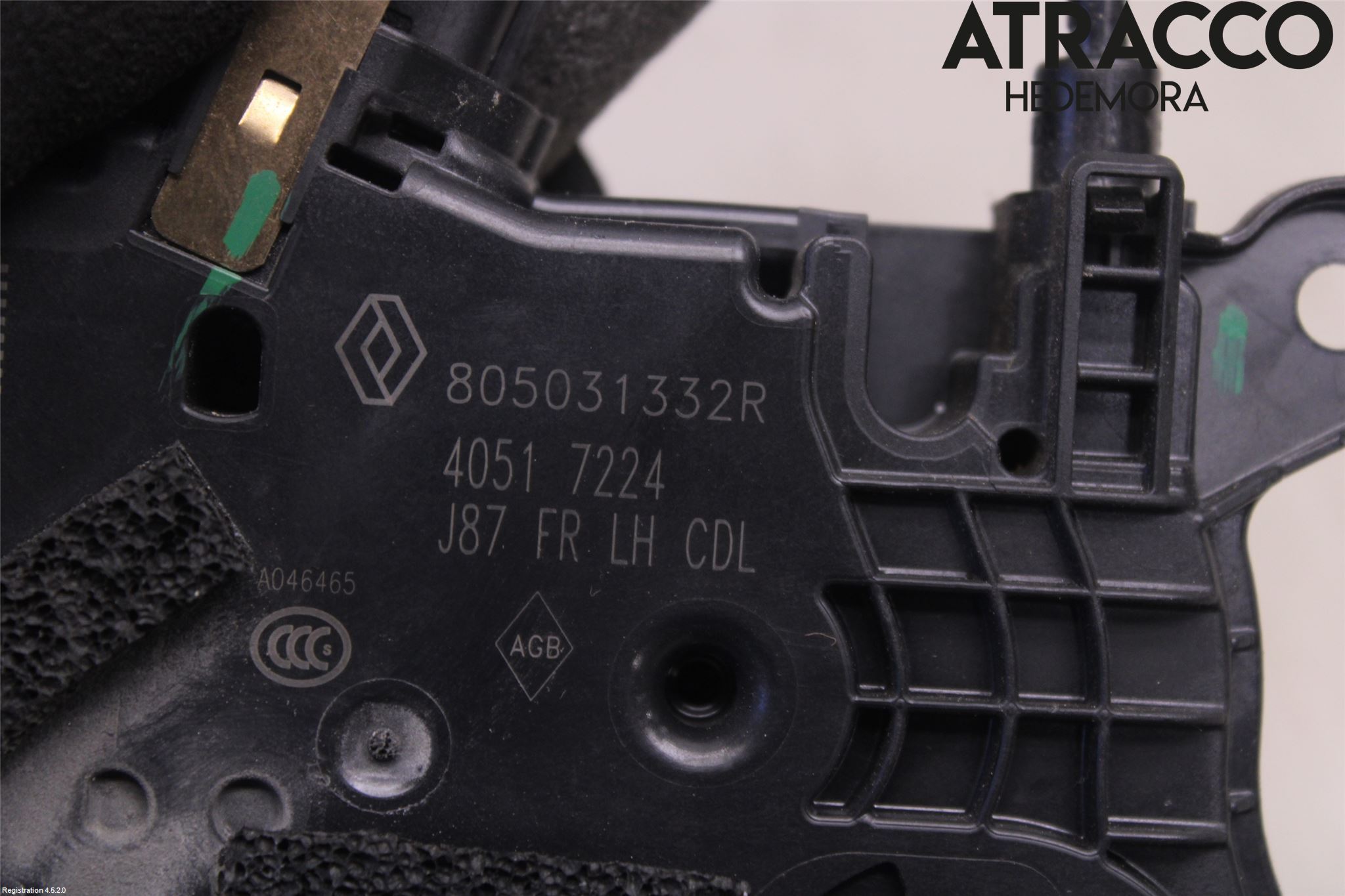 Renault CAPTUR 13-19 Låskista-Dörrlås