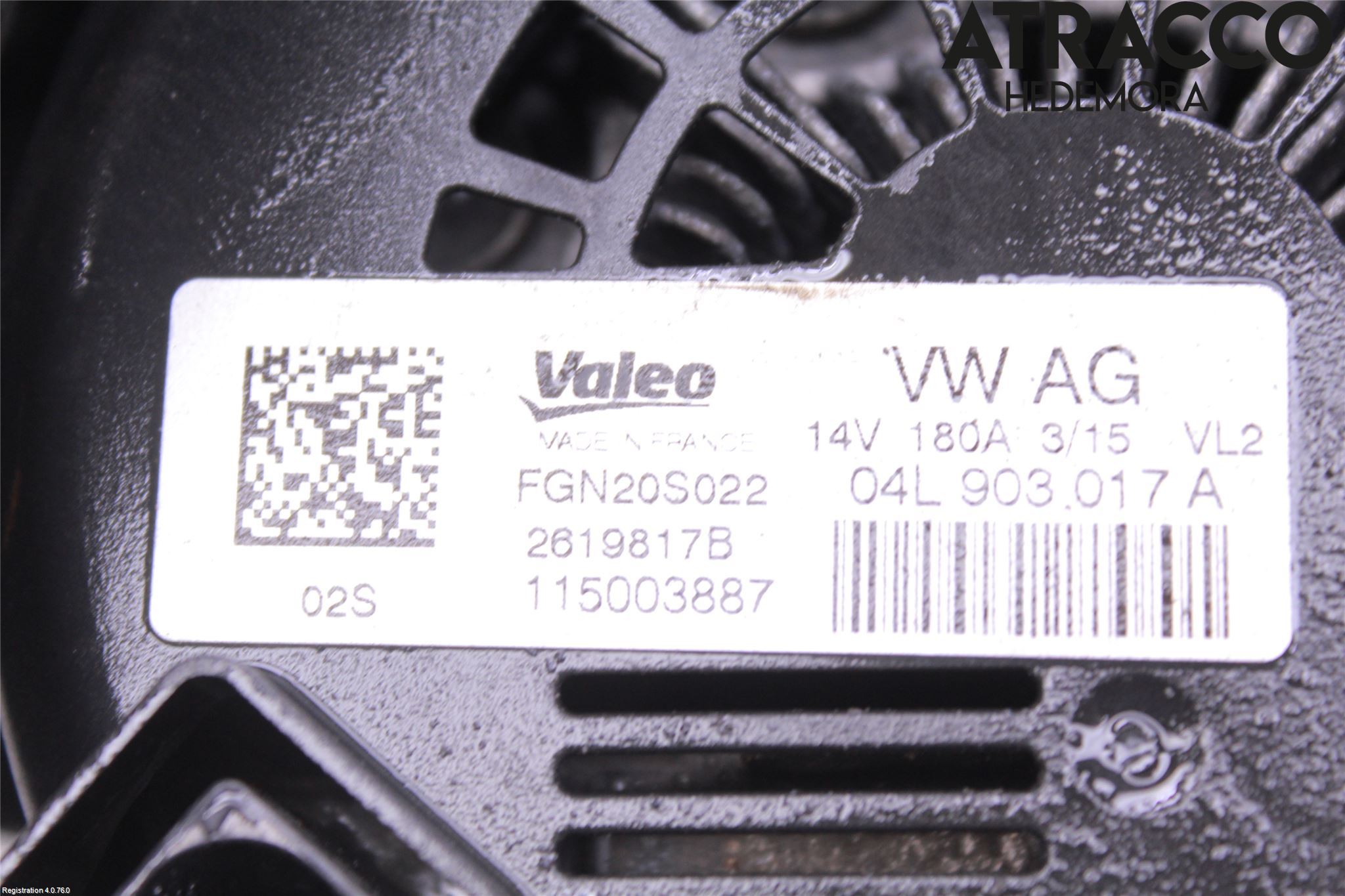 Audi A4 12-15 Generator