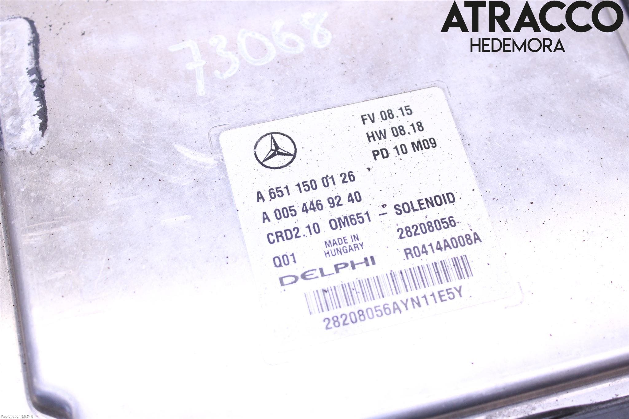 Mercedes-Benz MB E-KLASS (W212) 09-16 Styrenhet Insprut Bensin