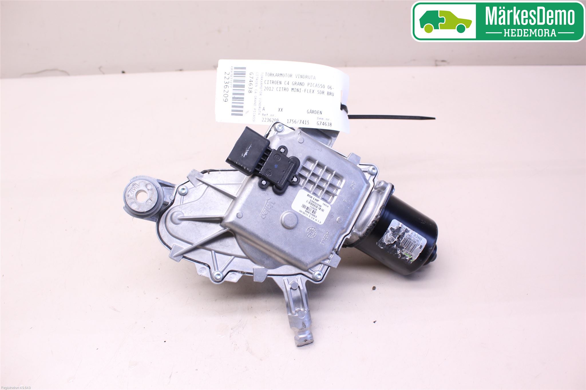 Citroen C4 GRAND PICASSO 07-13 Torkarmotor Vindruta