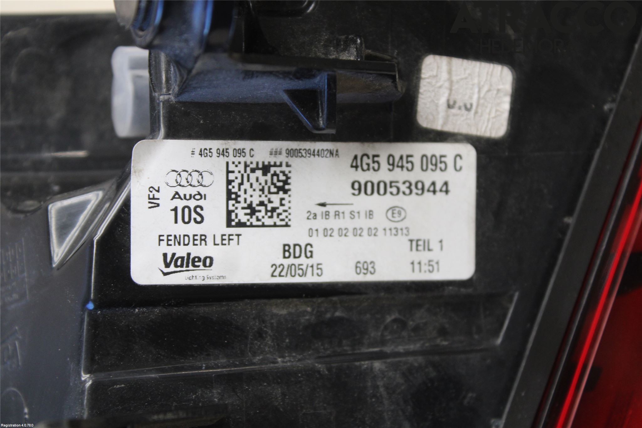 Audi A6/S6 4G 11-18 Bakljus Vänster