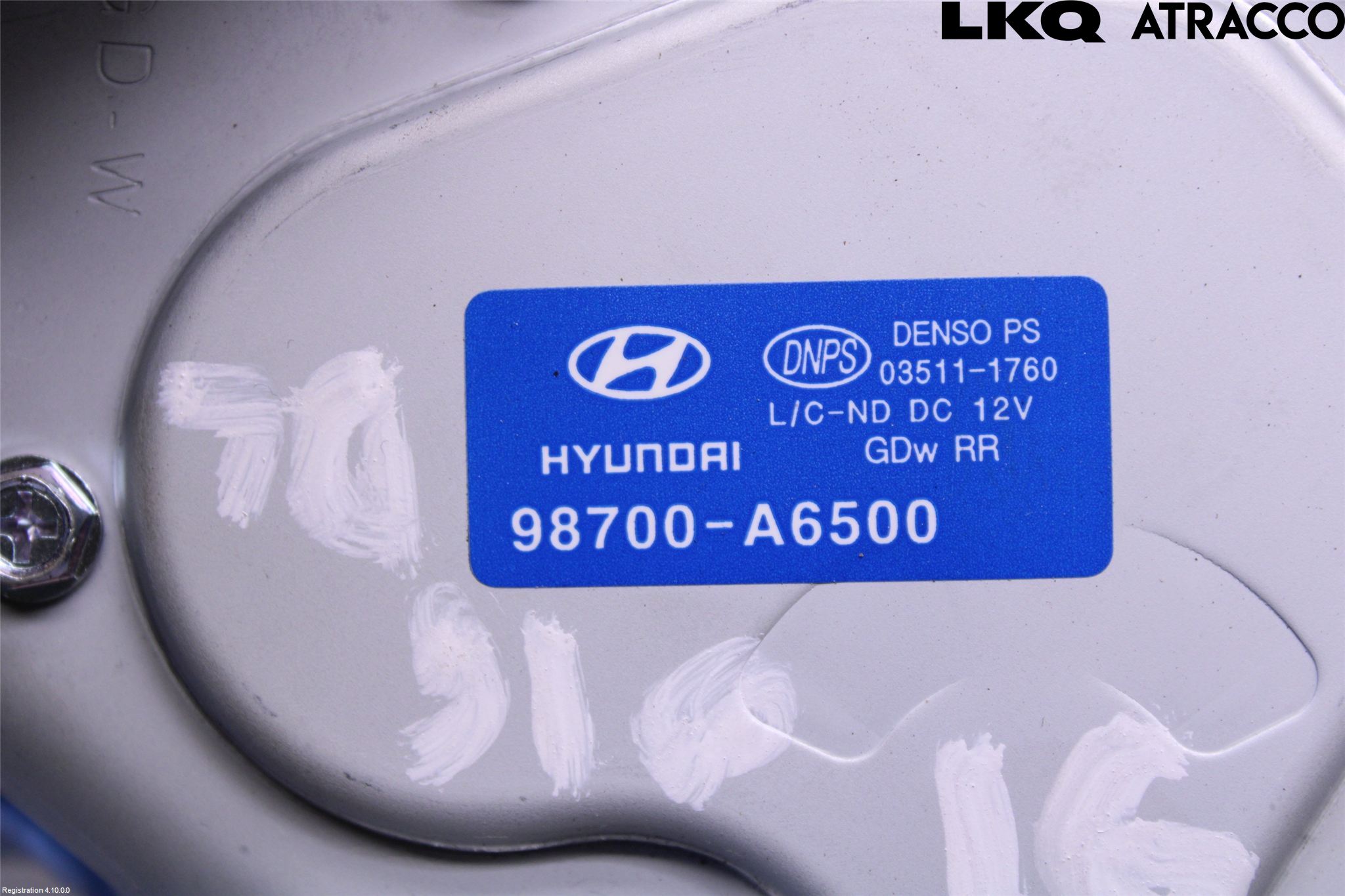 Hyundai i30 GD 13-17 Torkarmotor Baklucka