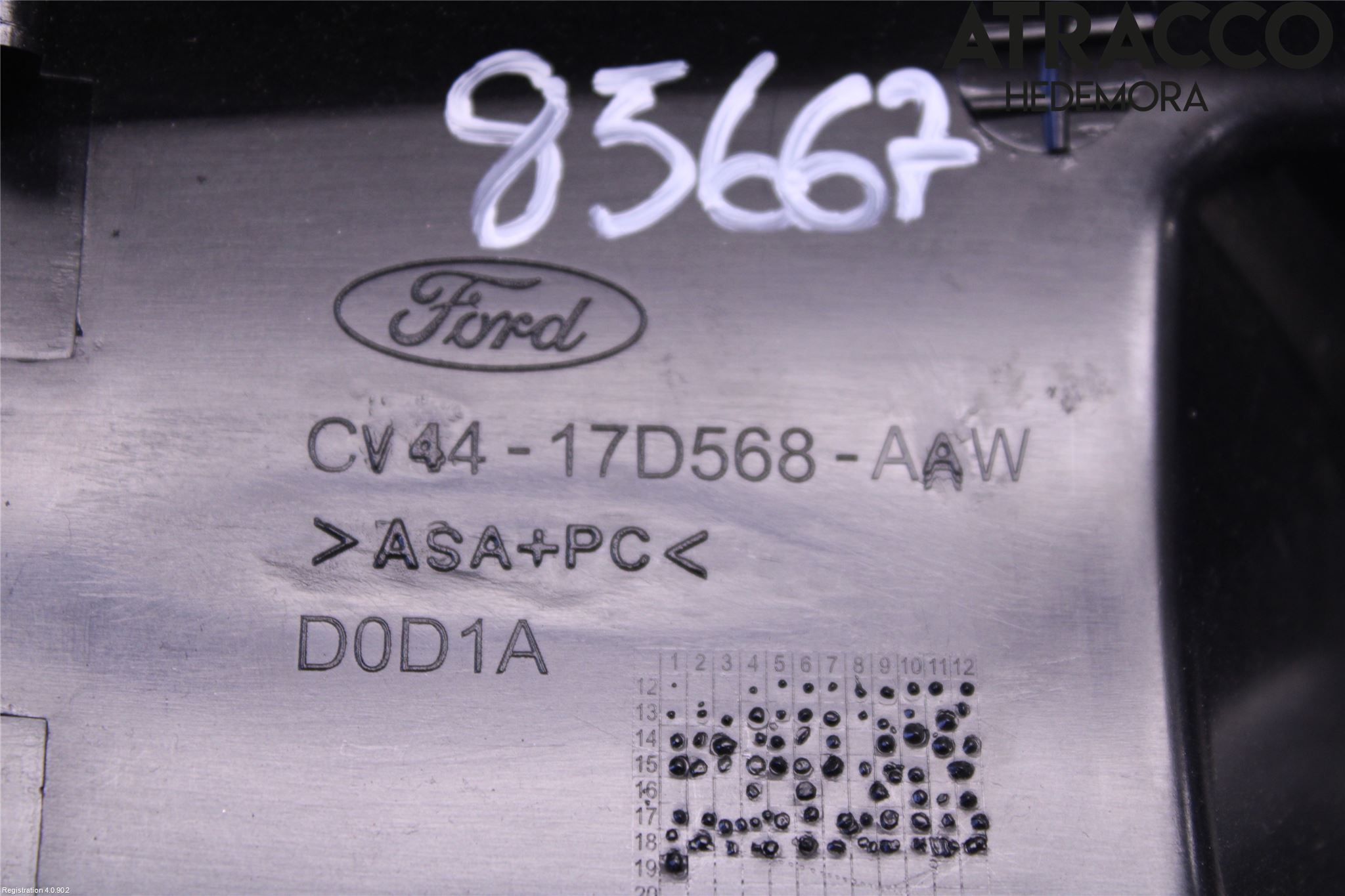 Ford KUGA 17-19 Inredning Takkonsol