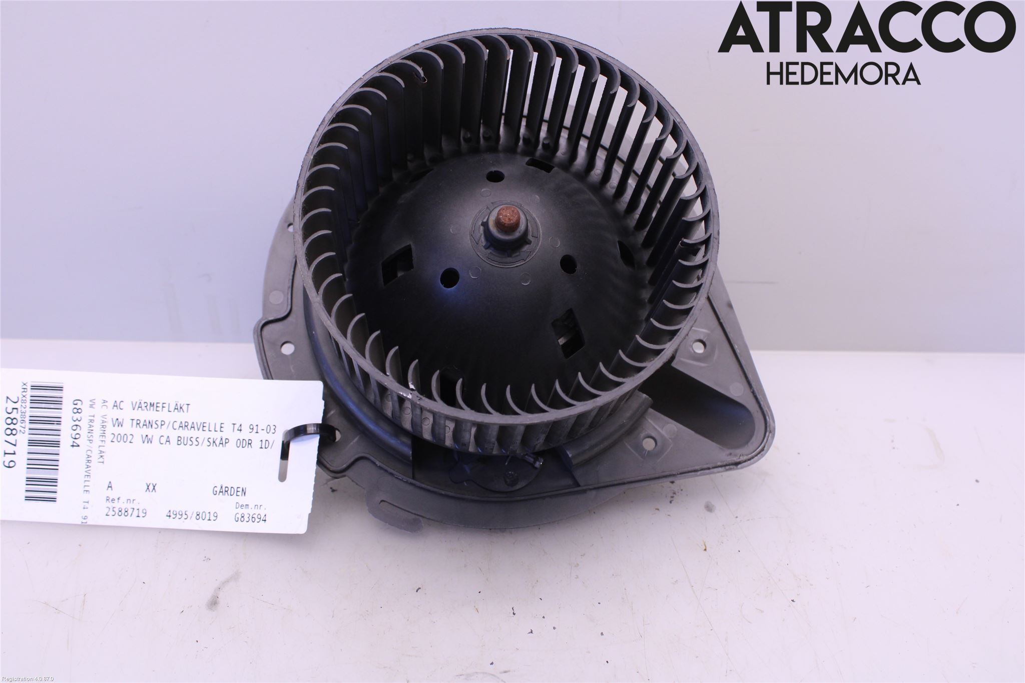 Volkswagen VW TRANSP/CARAVELLE (T4) 91-03 Ac Värmefläkt