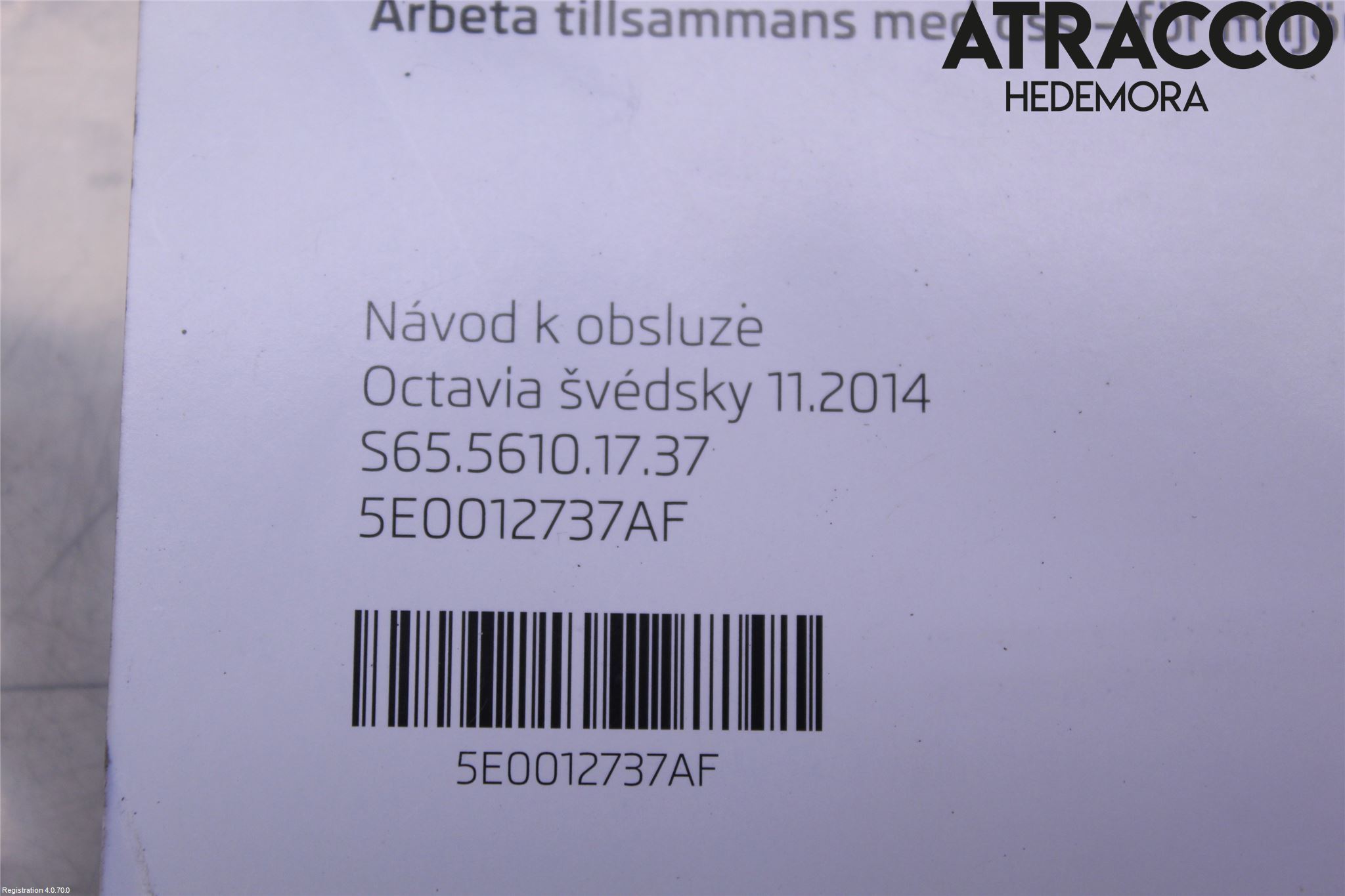 Skoda OCTAVIA (5E) 13-20 Instruktionsbok