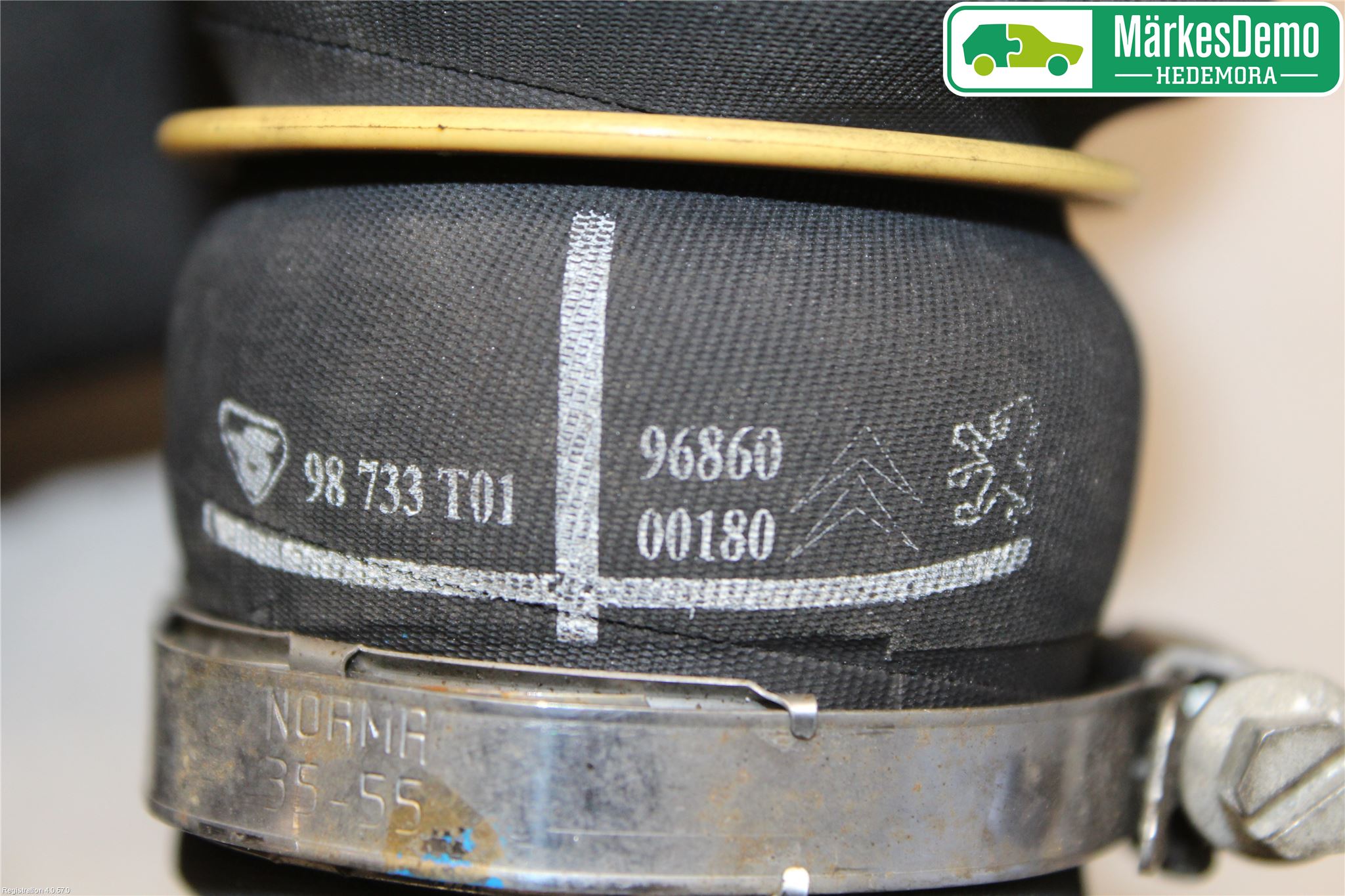 Peugeot PARTNER 16-18 Laddluft-Intercoolerrör