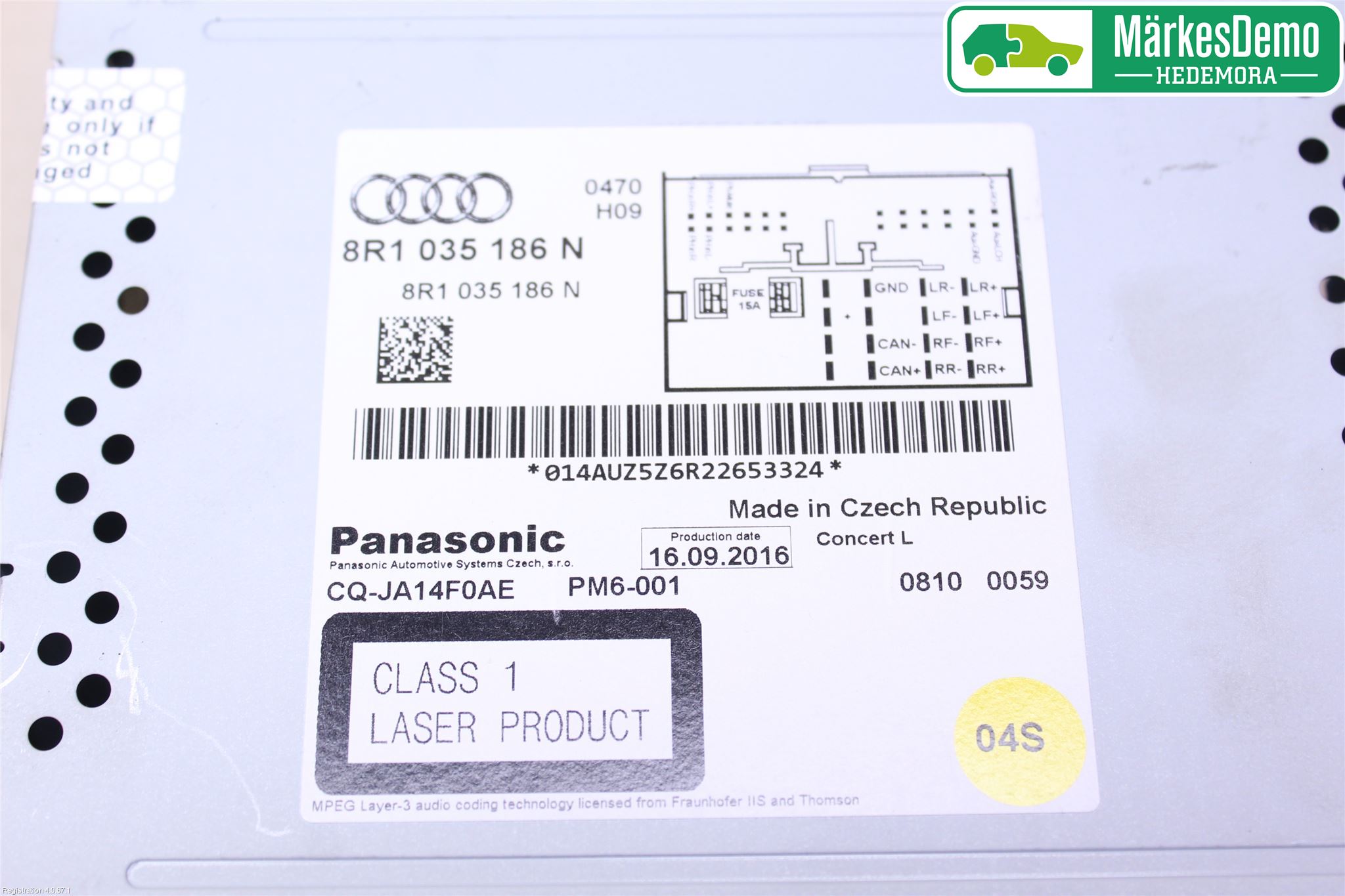 Audi Q5 09-16 Cd Radio - Multimediapanel