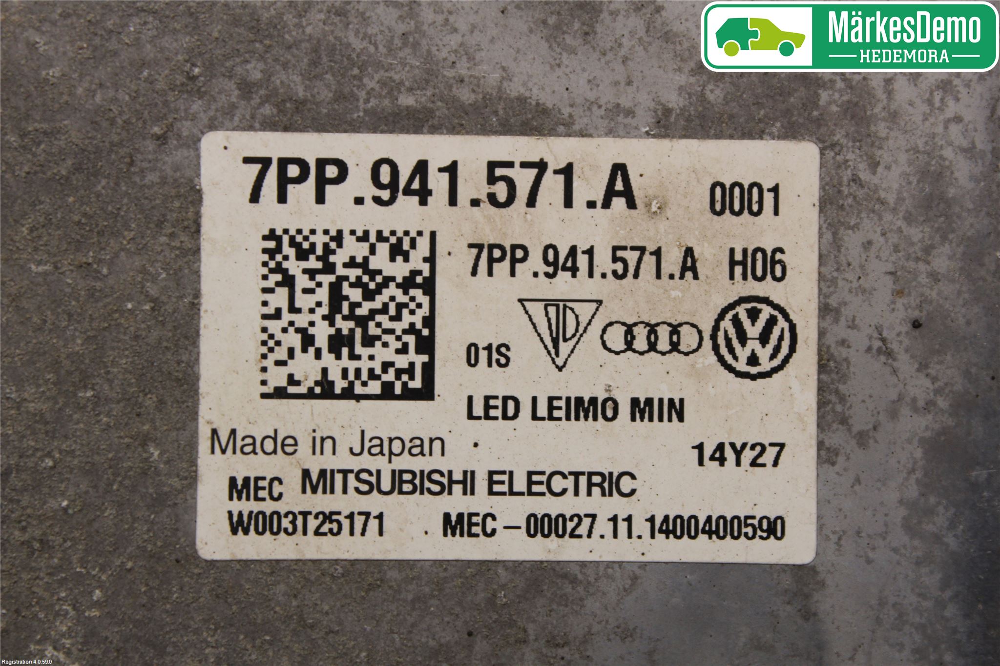 Volkswagen VW PASSAT 15-19 Styrenhet Strålkastare