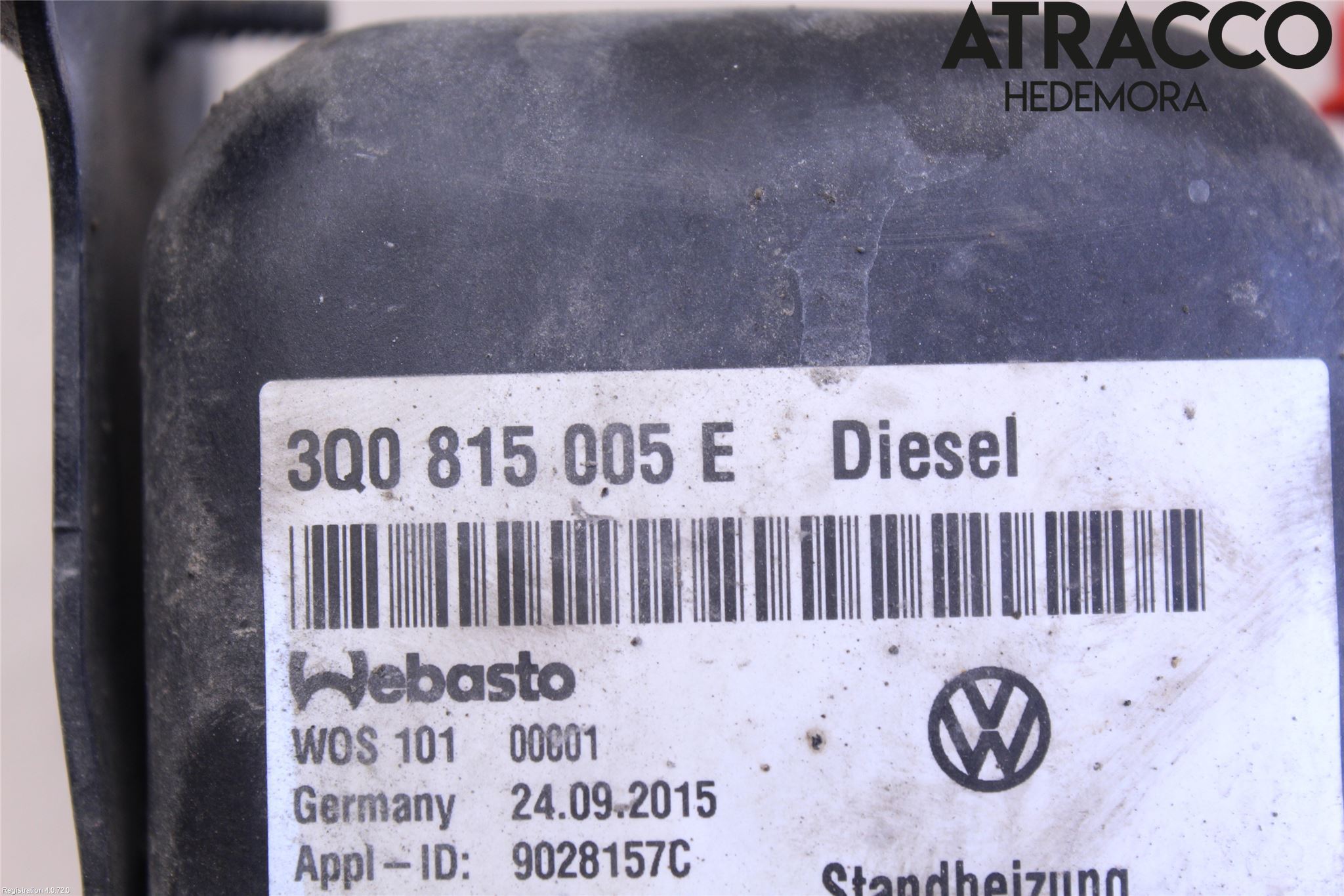 Volkswagen VW PASSAT 15-19 Dieselvärmare