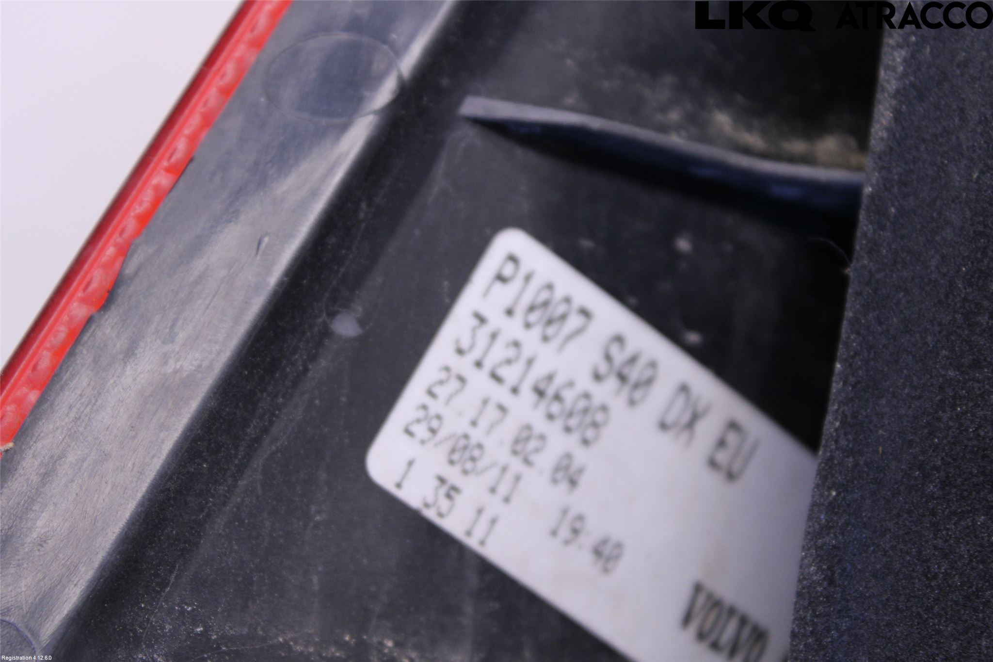 Volvo S40 08-12 Bakljus Höger