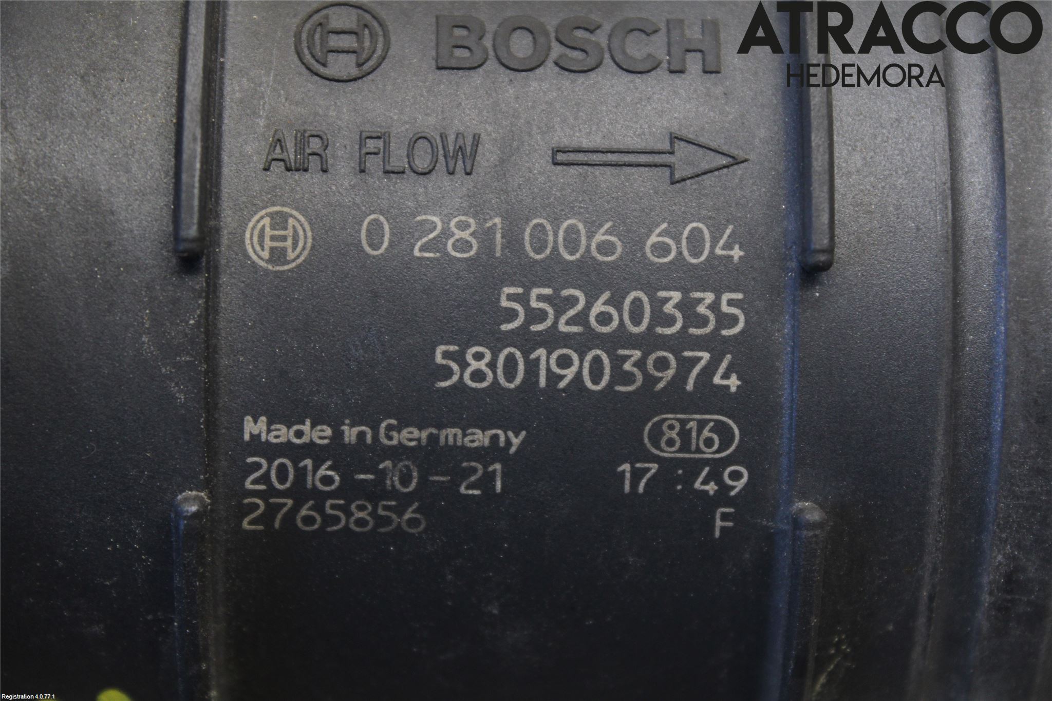 Iveco DAILY 14->> Injluftmassamätare