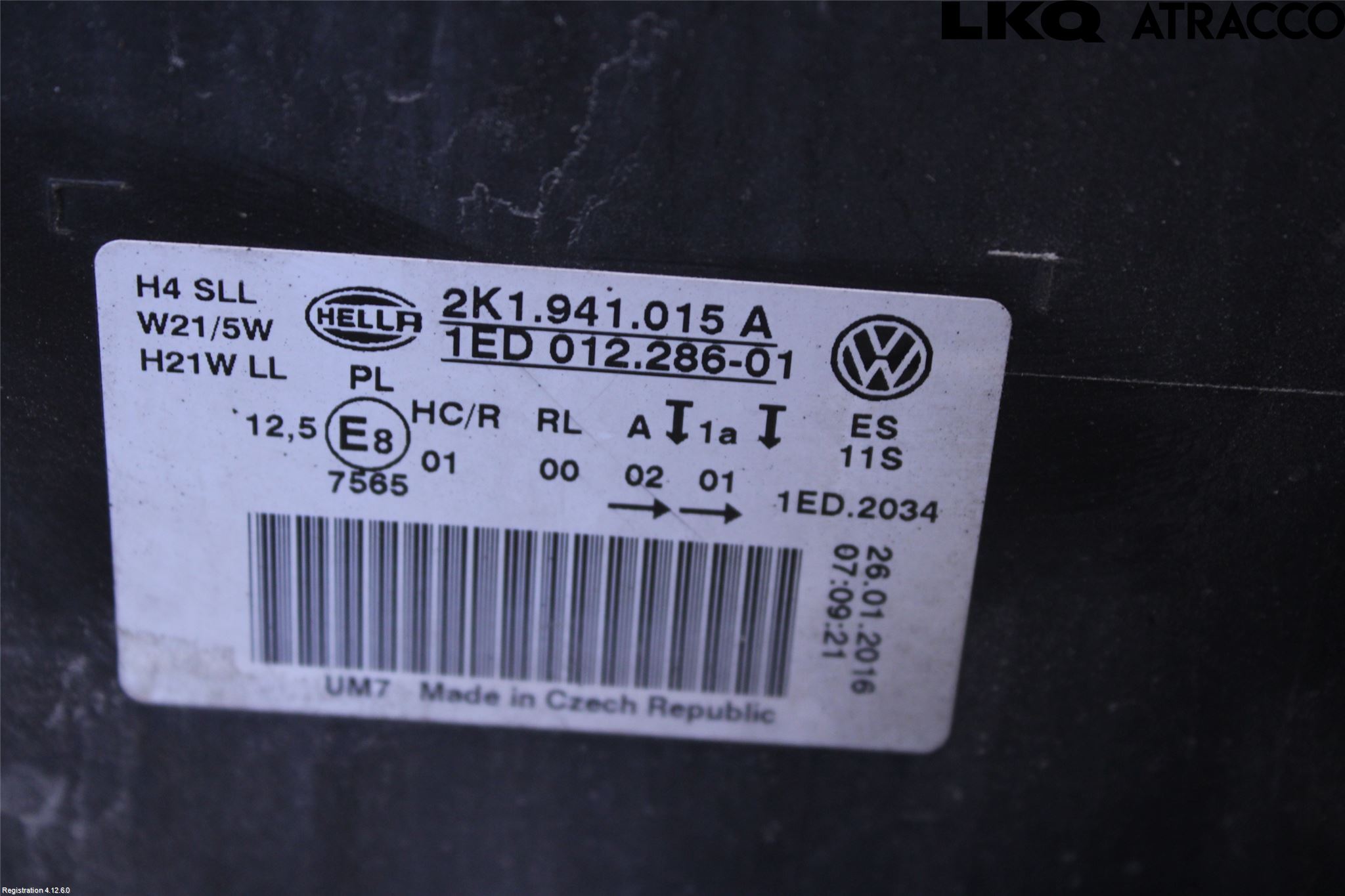 Volkswagen VW CADDY 16-20 Strålkastare Vänster