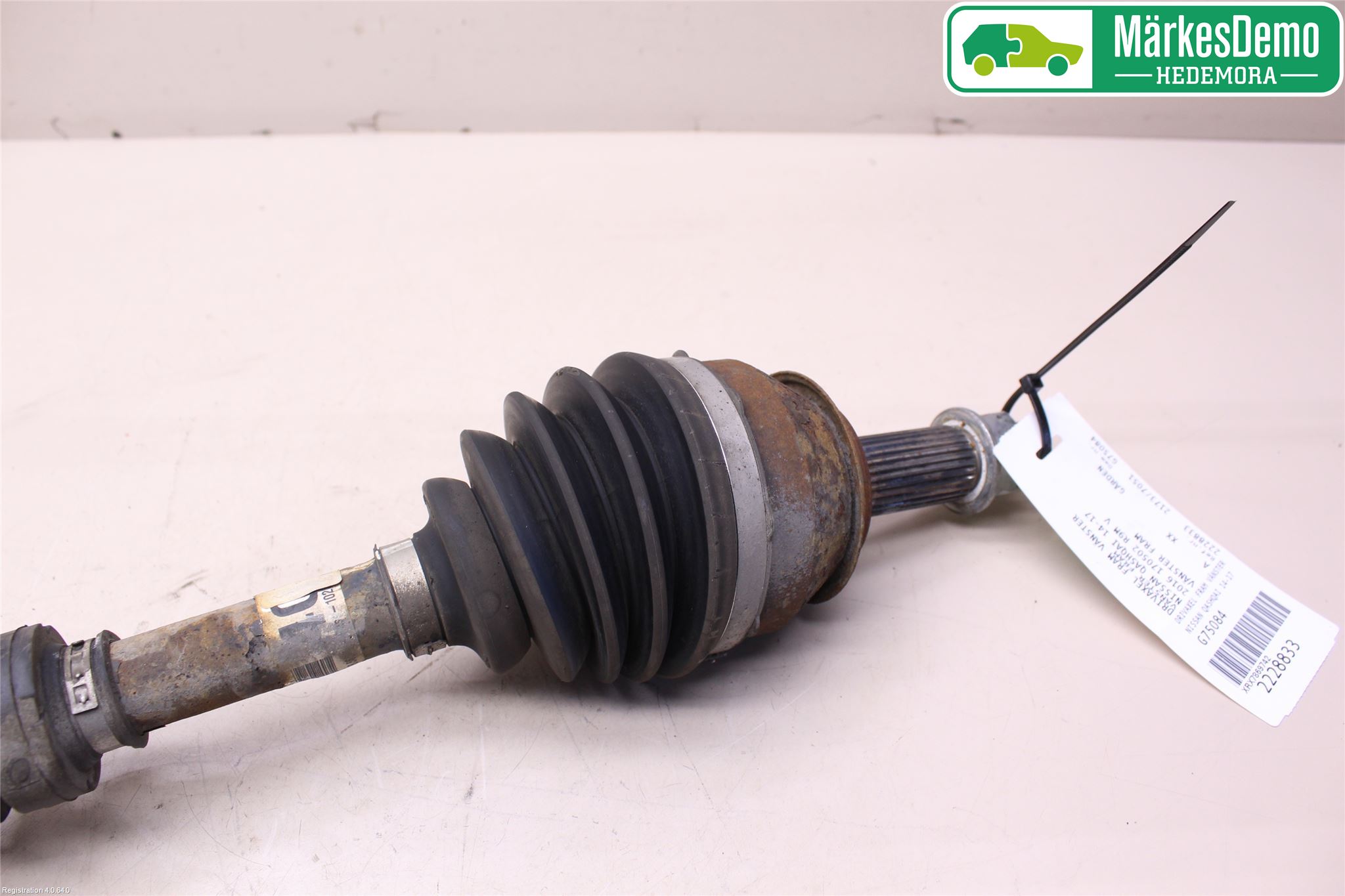 Nissan QASHQAI 14-17 Drivaxel Fram Vänster
