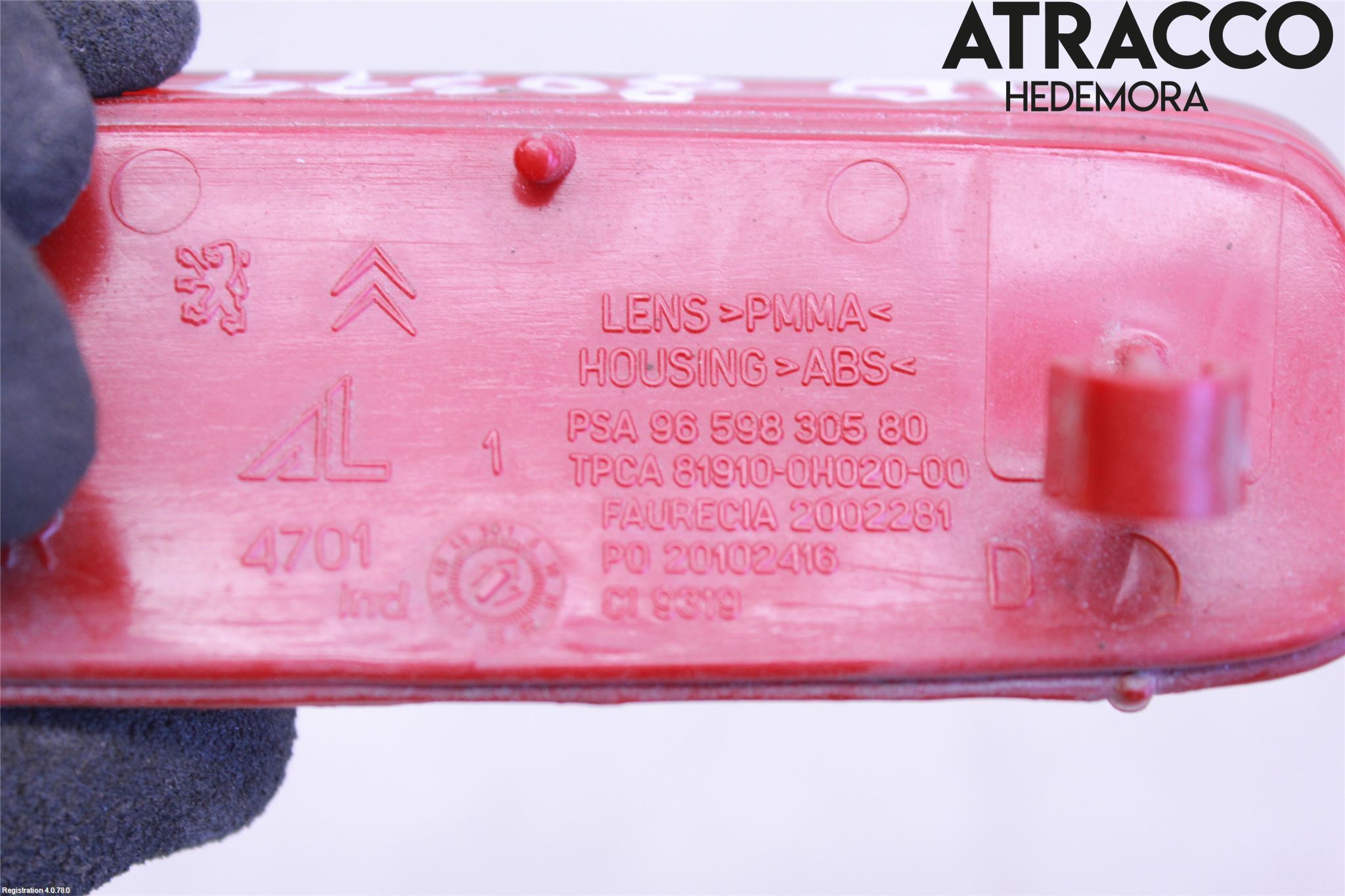 Toyota PROACE II 16- Dimljus/Reflex Bak