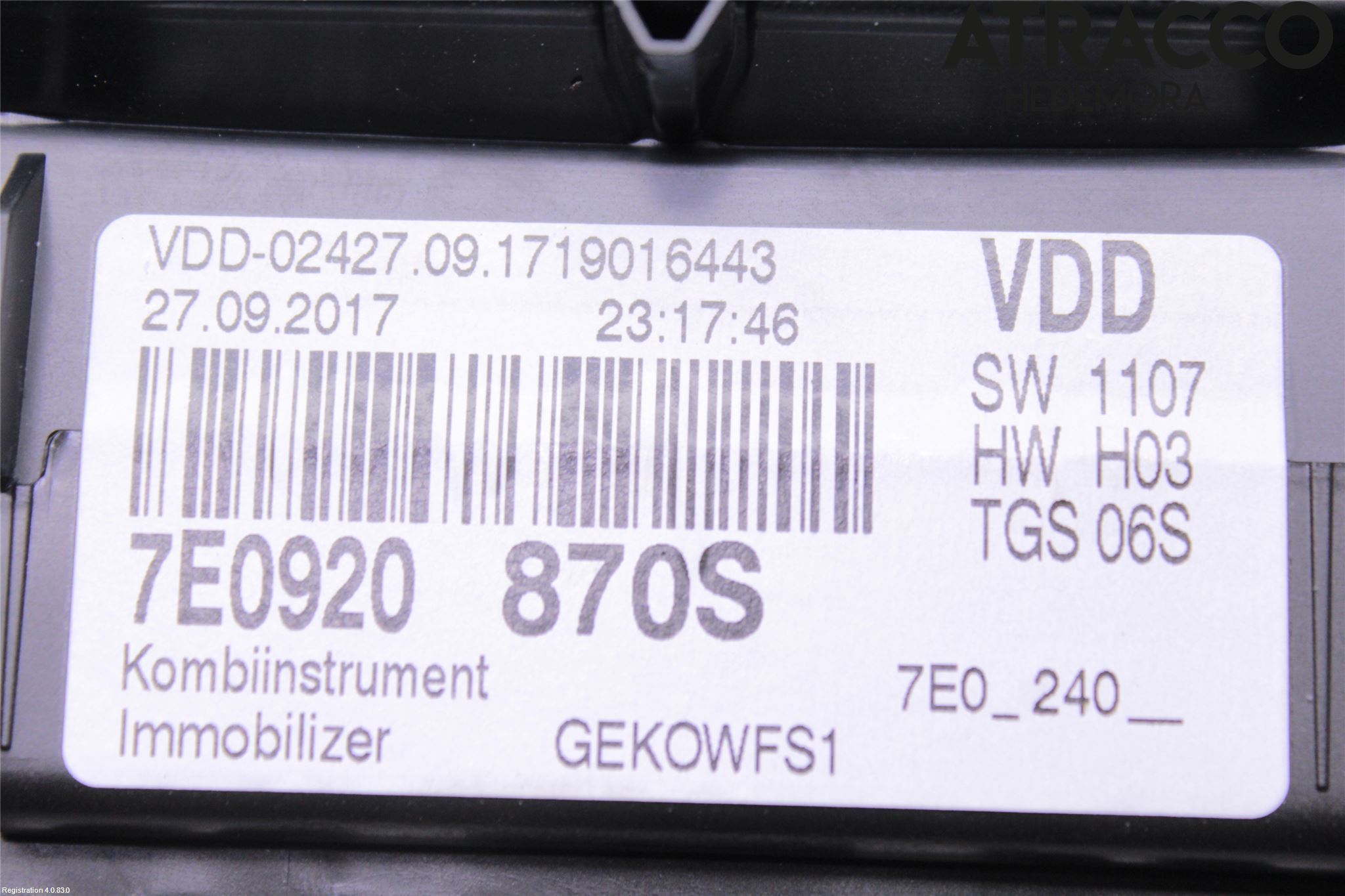 Volkswagen VW TRANSP/CARAVELLE (T6) 16-22 Instrument Komb