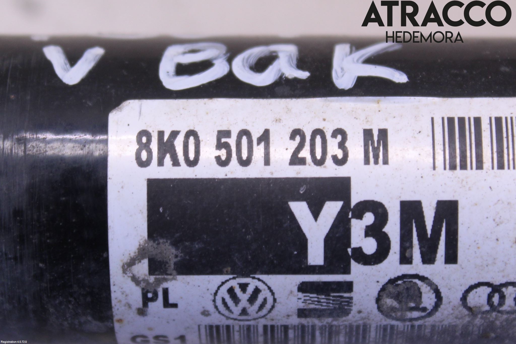 Audi A4 12-15 Drivaxel Bak Vänster