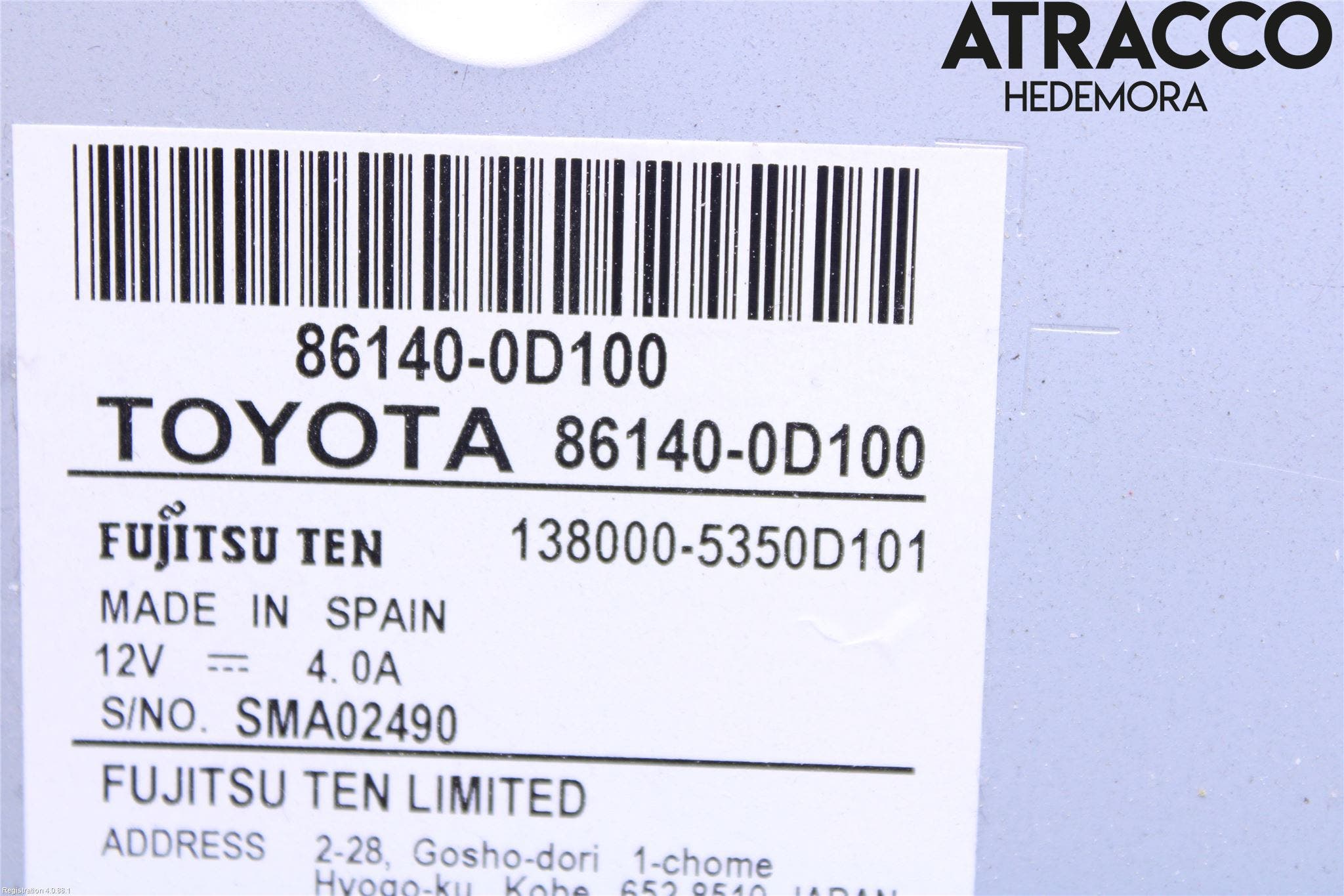 Toyota YARIS XP130 15-20 Cd Radio - Multimediapanel