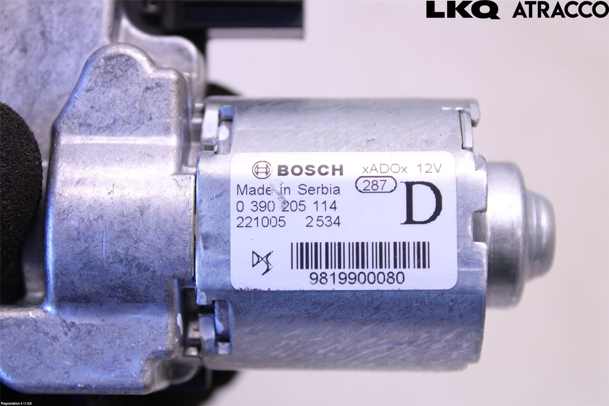 Peugeot 208/E-208 20- Torkarmotor Baklucka