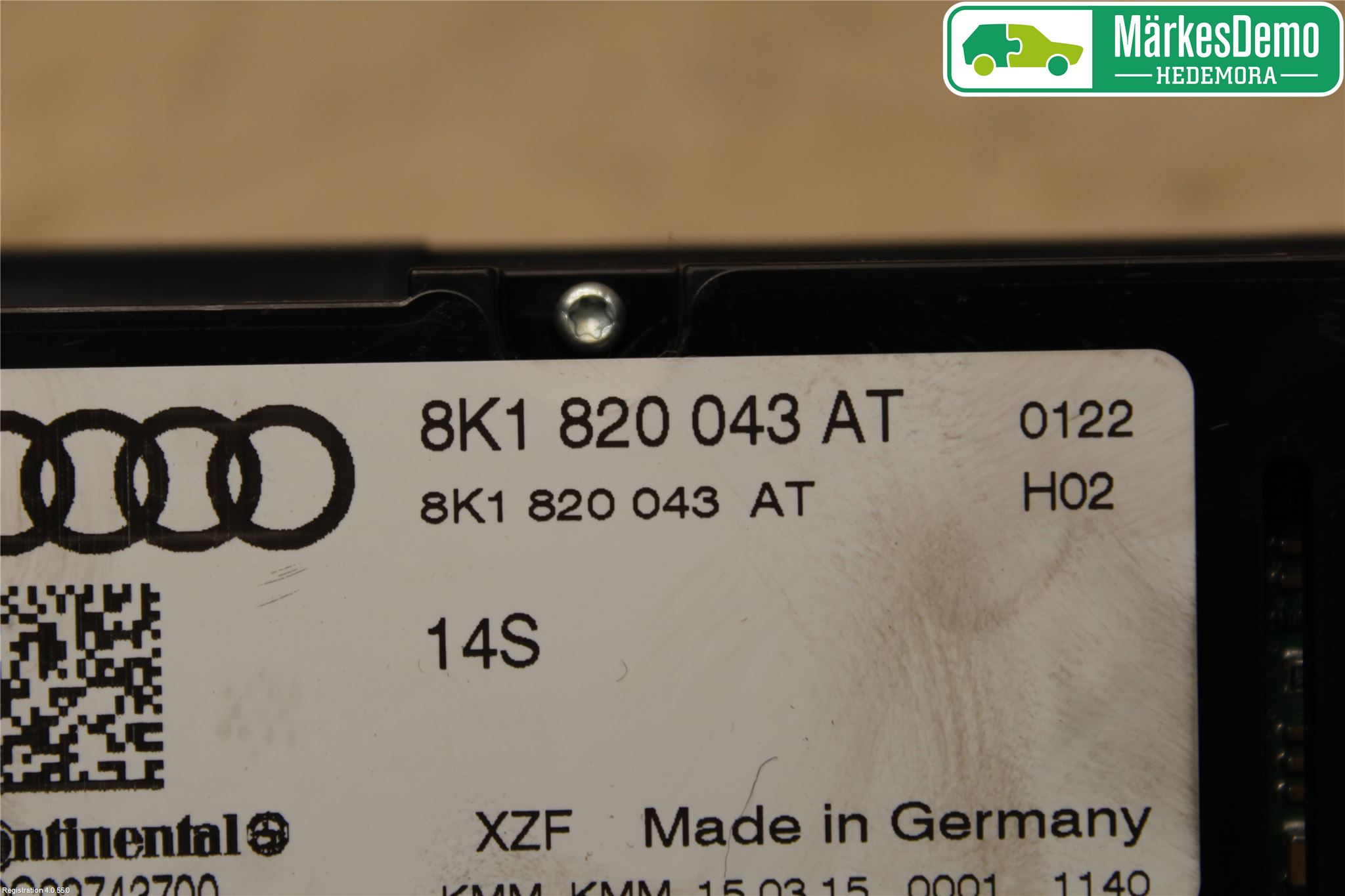 Audi A4 12-15 Ac Styrenhet Ac Manöveren