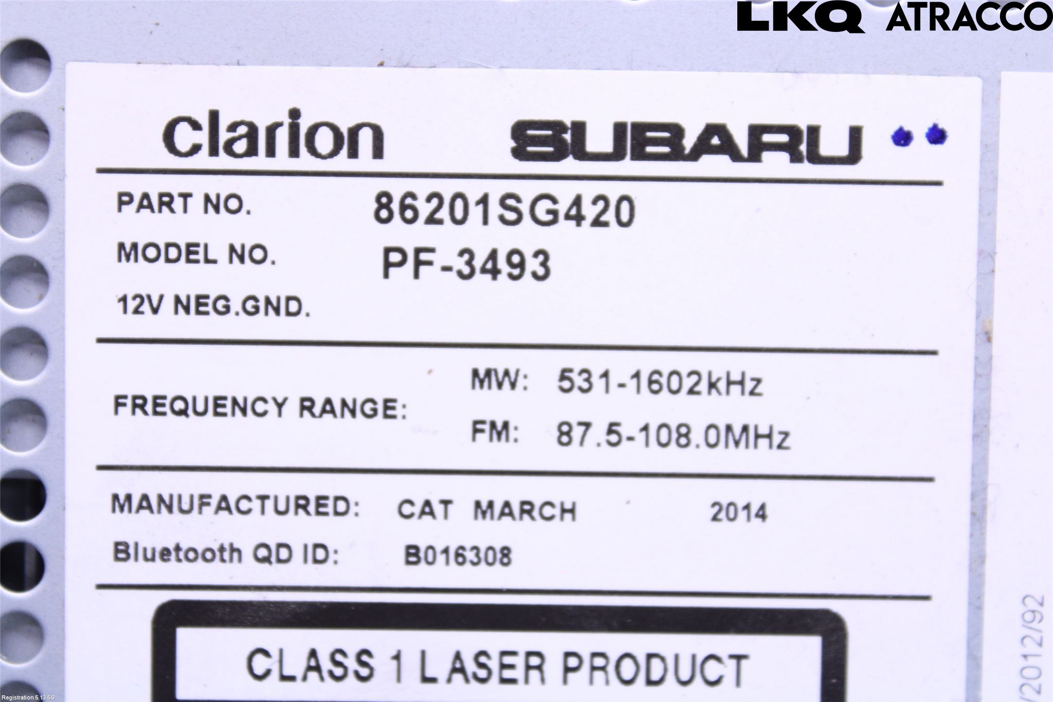 Subaru FORESTER SJ 13-18 Cd Radio - Multimediapanel