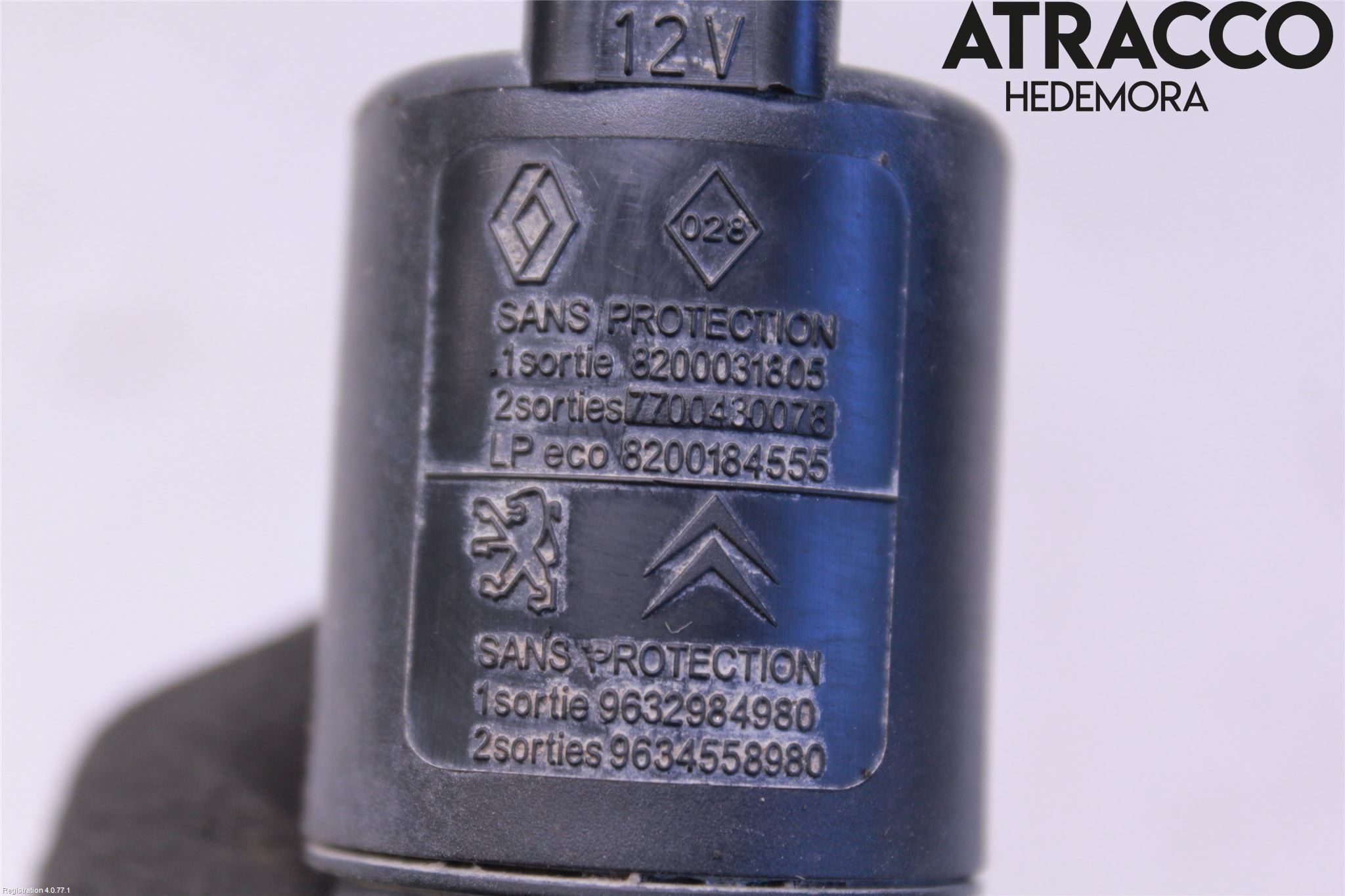 Citroen JUMPY -07 Spolarpump Vindruta