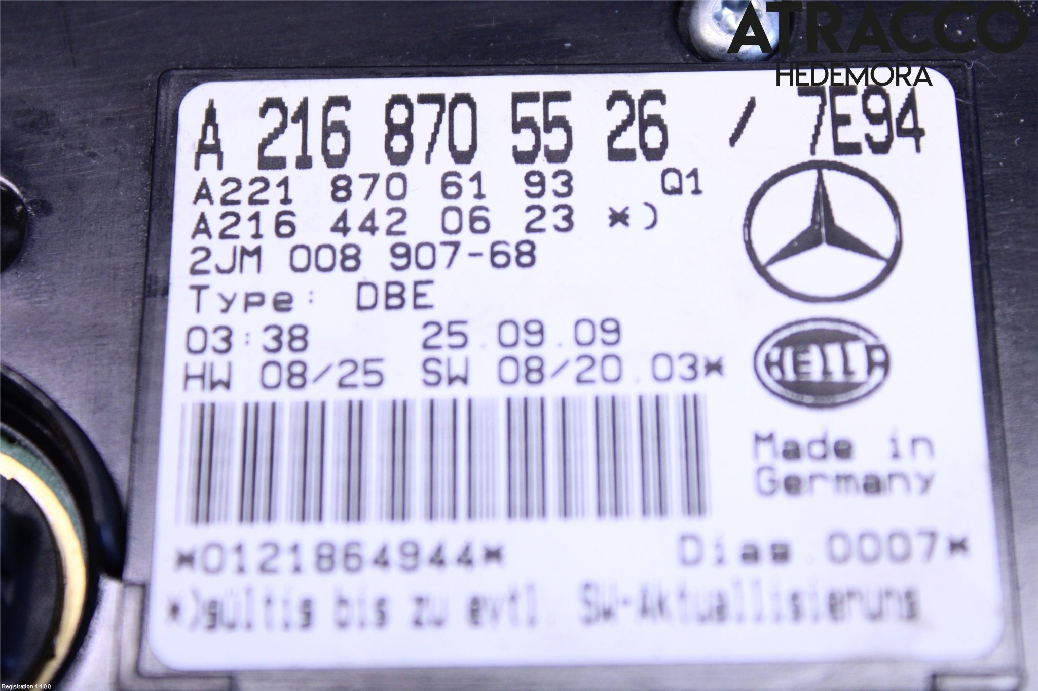 Mercedes-Benz MB S-KLASS (W221) 05-13 Innerbelysning