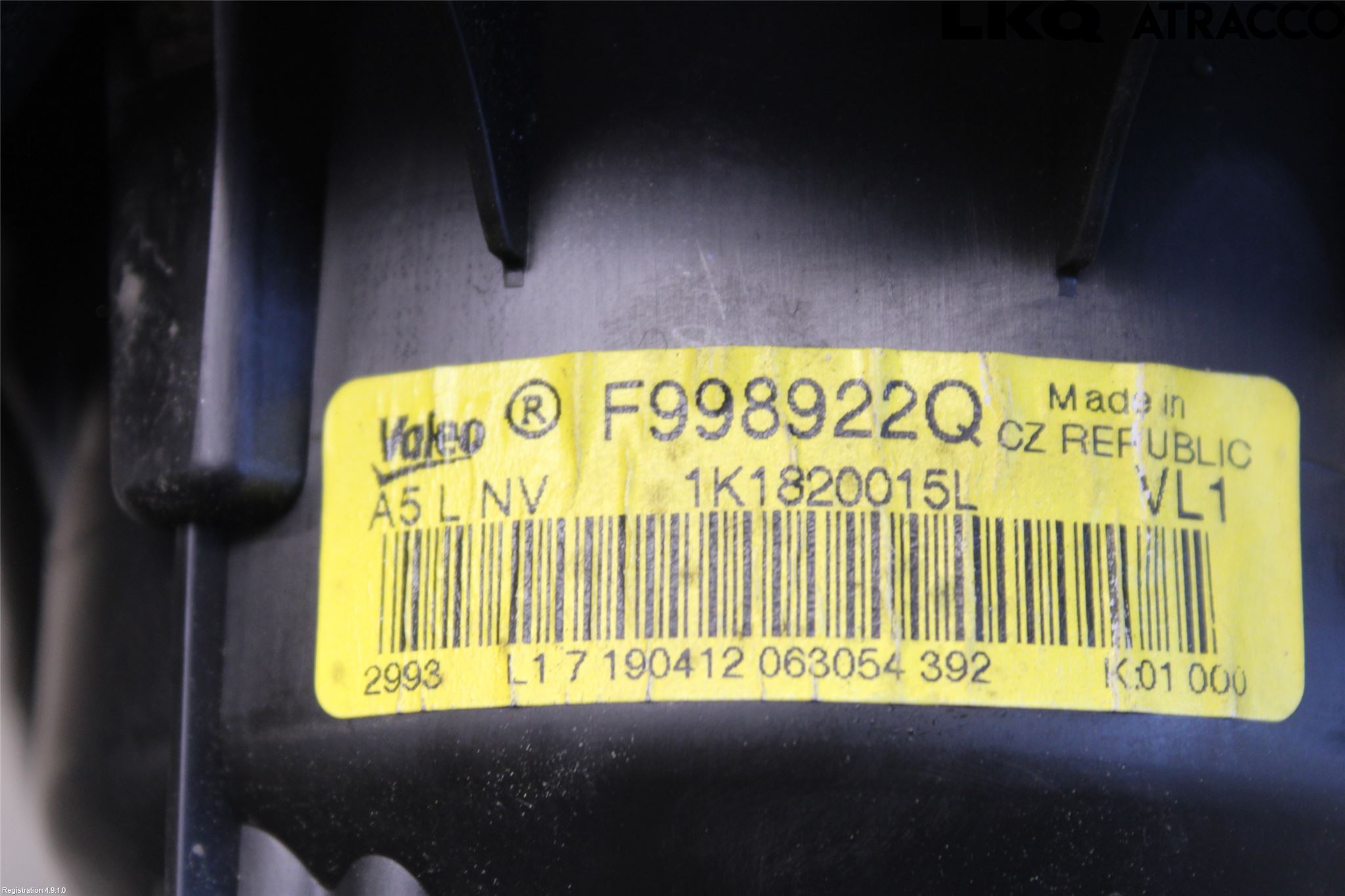 Volkswagen VW GOLF VI 09-13 Ac Värmefläkt