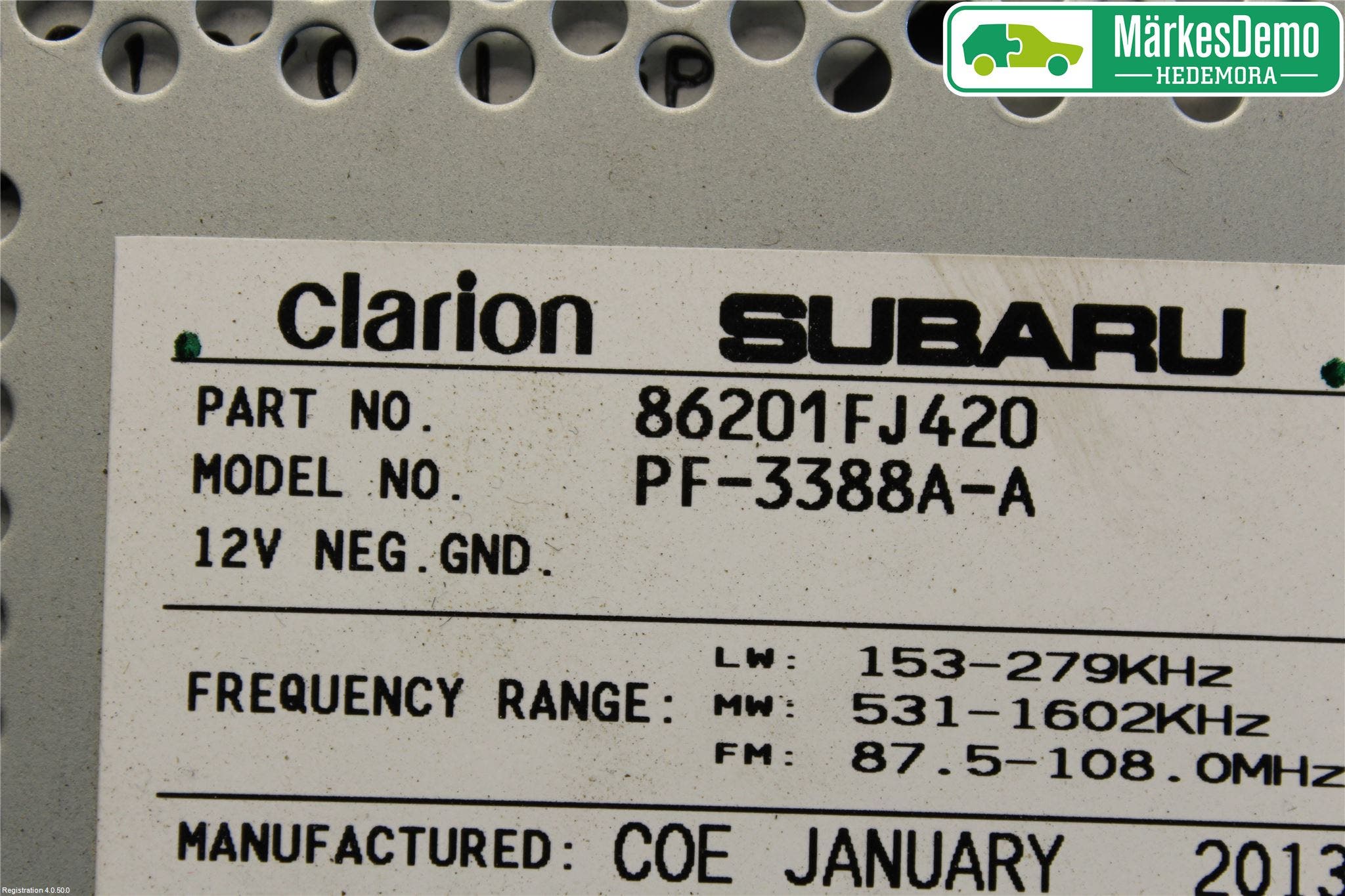 Subaru IMPREZA IV 13-17 Cd Radio - Multimediapanel