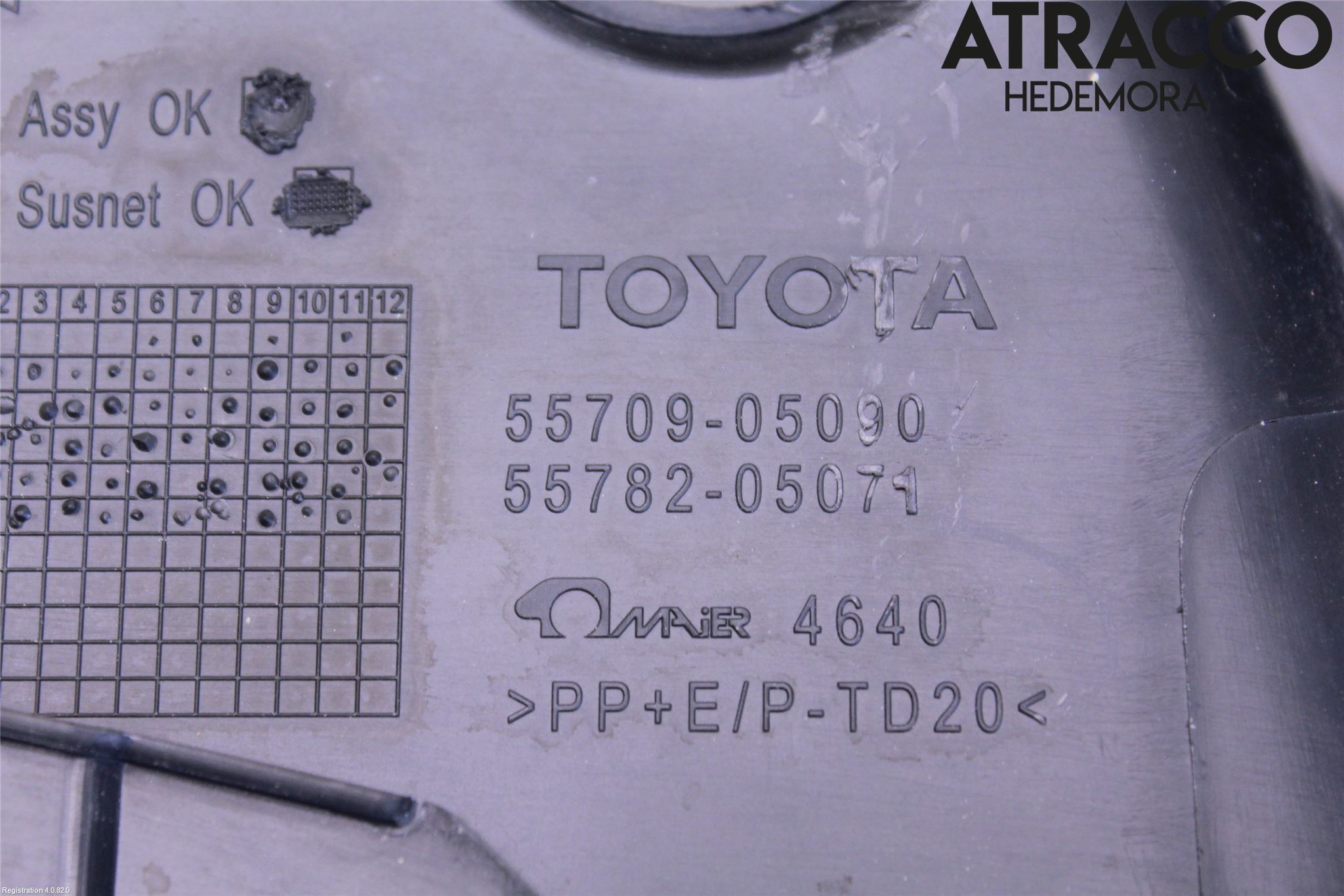 Toyota AVENSIS 09-15 Torpedplåt-Torpedplast