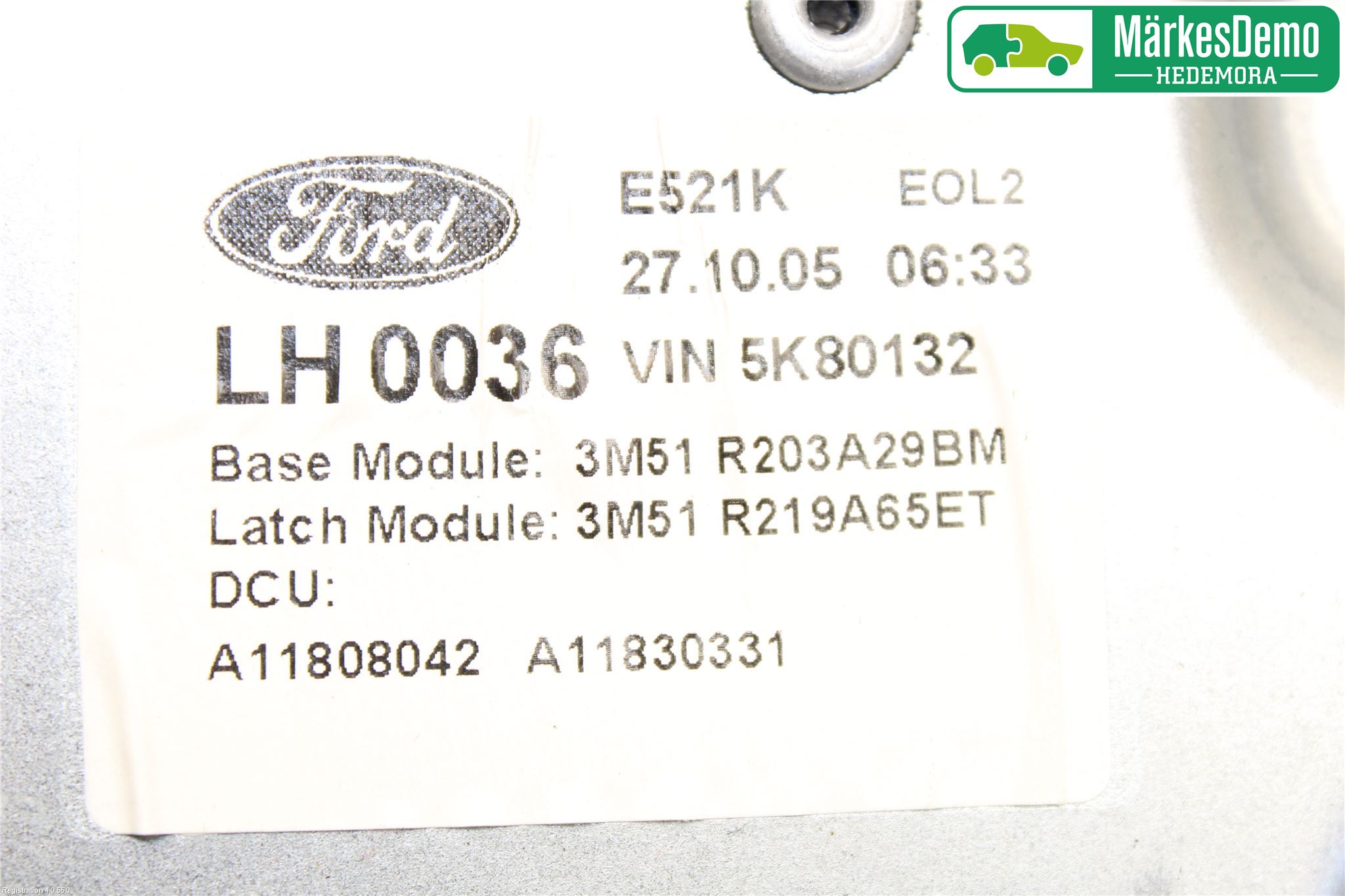 Ford FOCUS C-MAX I 03-06 Fönsterhiss El Kompl