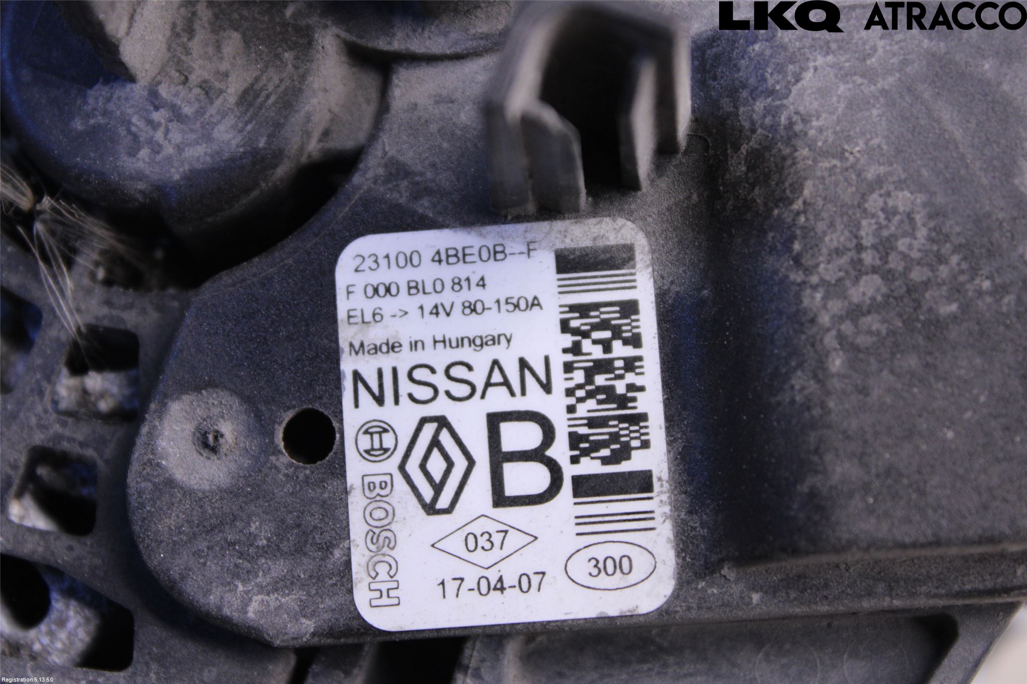 Nissan QASHQAI 14-17 Generator