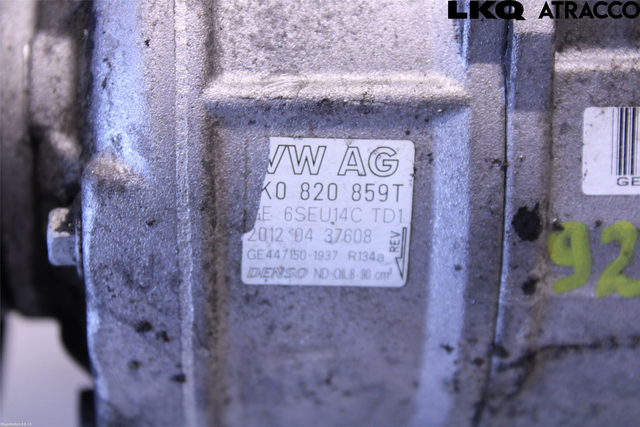 Volkswagen VW PASSAT 11-14 Ac Kompressor