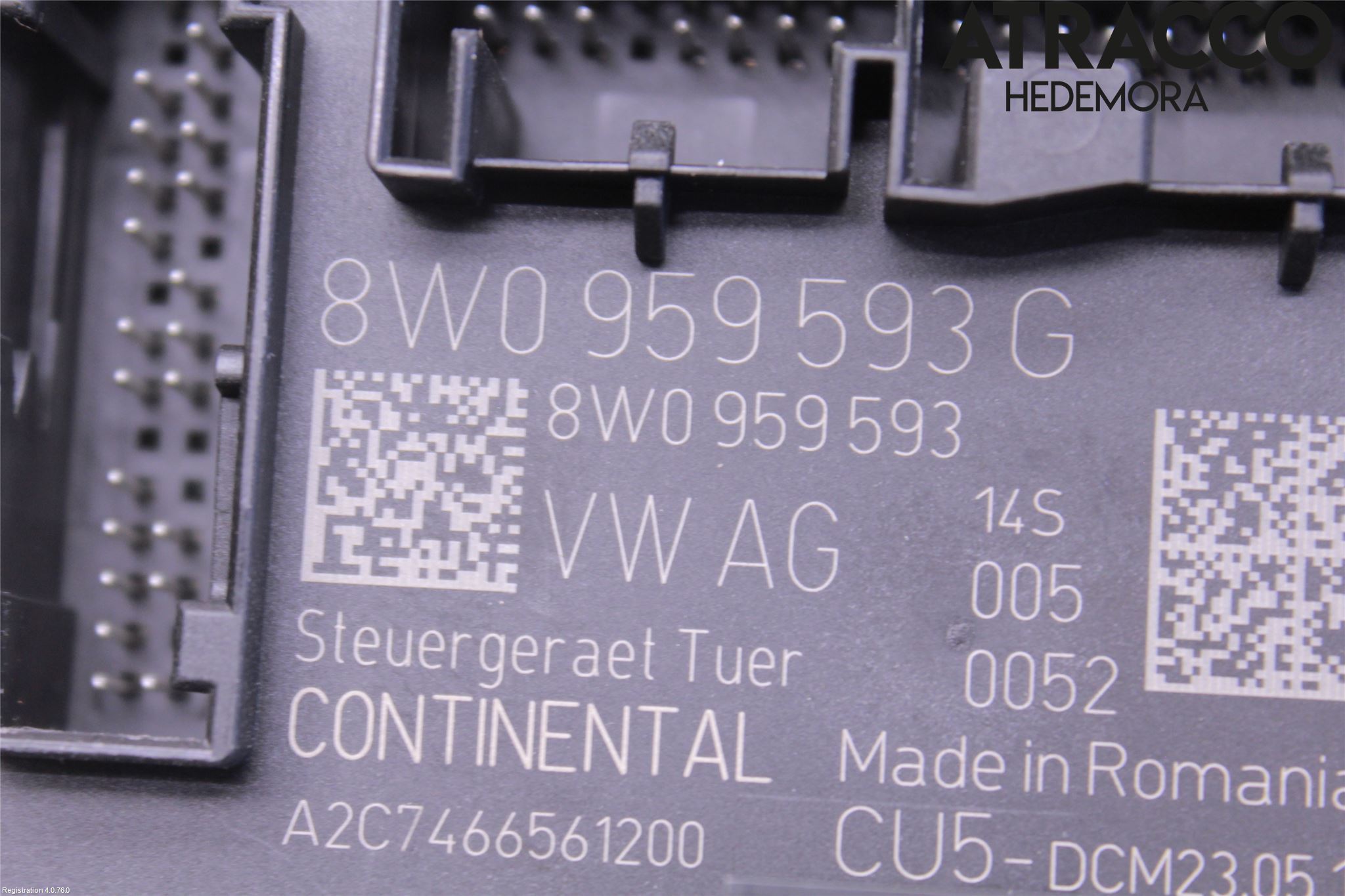 Audi A4/S4 B9 16-19 Styrenhet Dörr