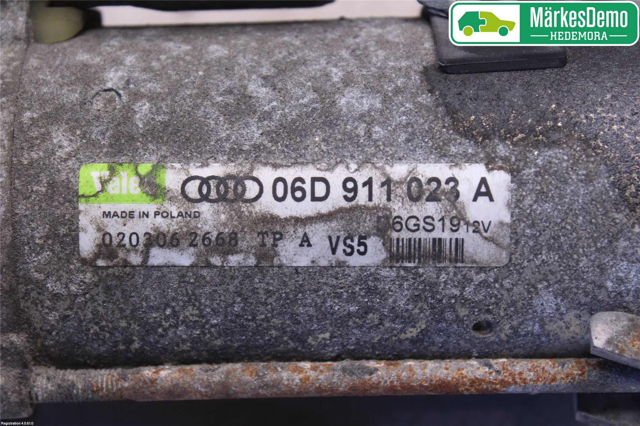 Audi A6/S6     05-11 Startmotor