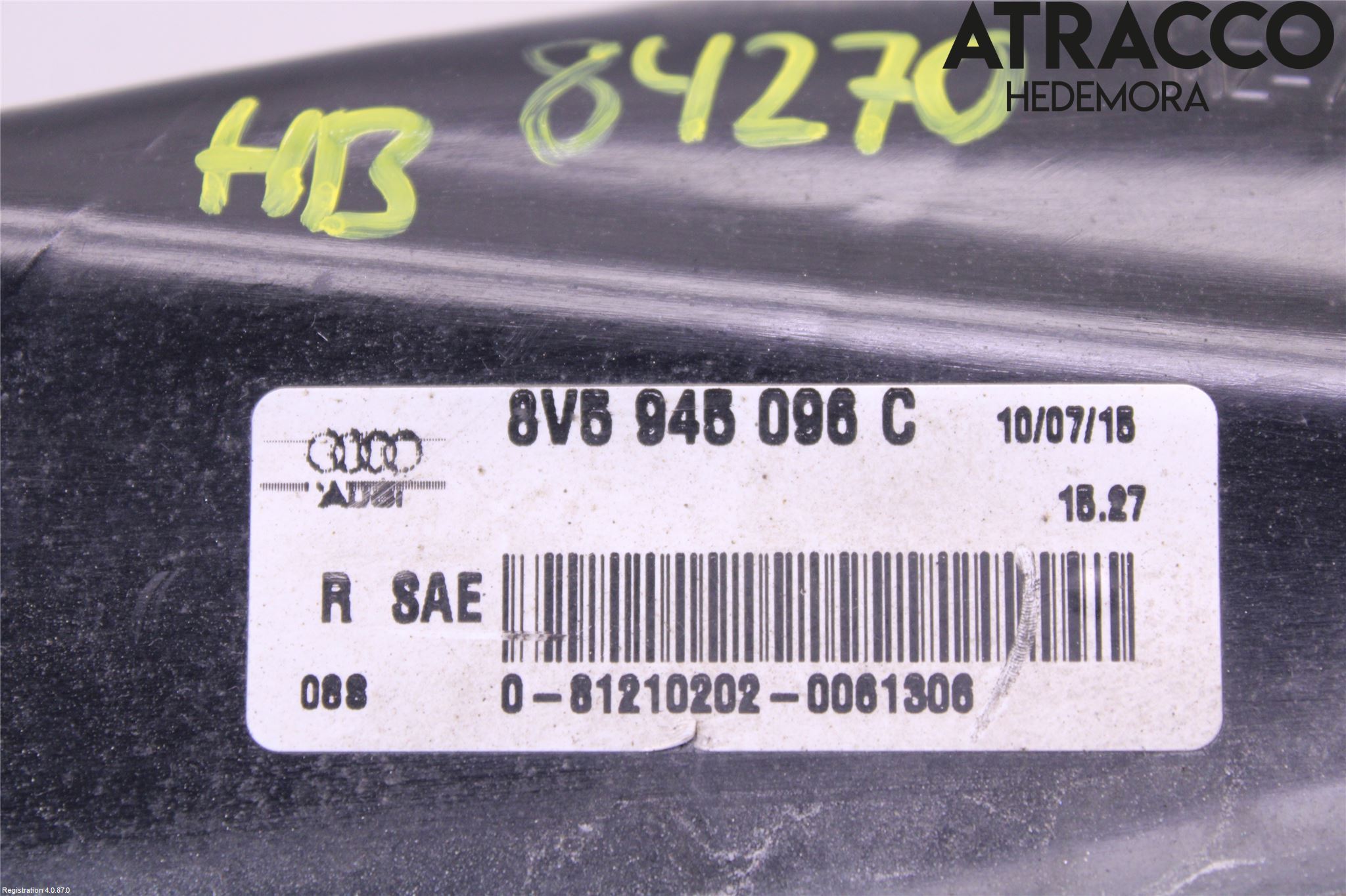 Audi A3/S3 8V 13-20 Bakljus Höger
