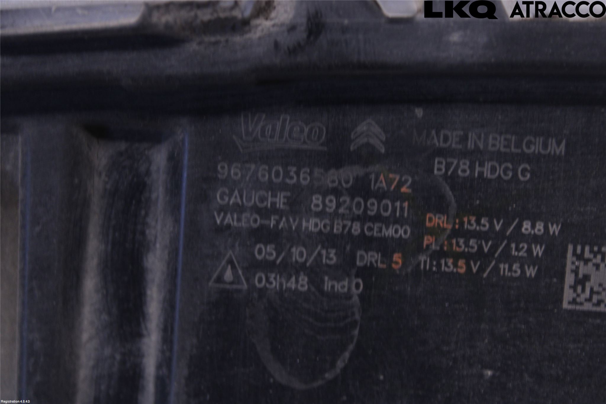 Citroen C4 GRAND PICASSO 14-18 Positionsljus Fram Vä