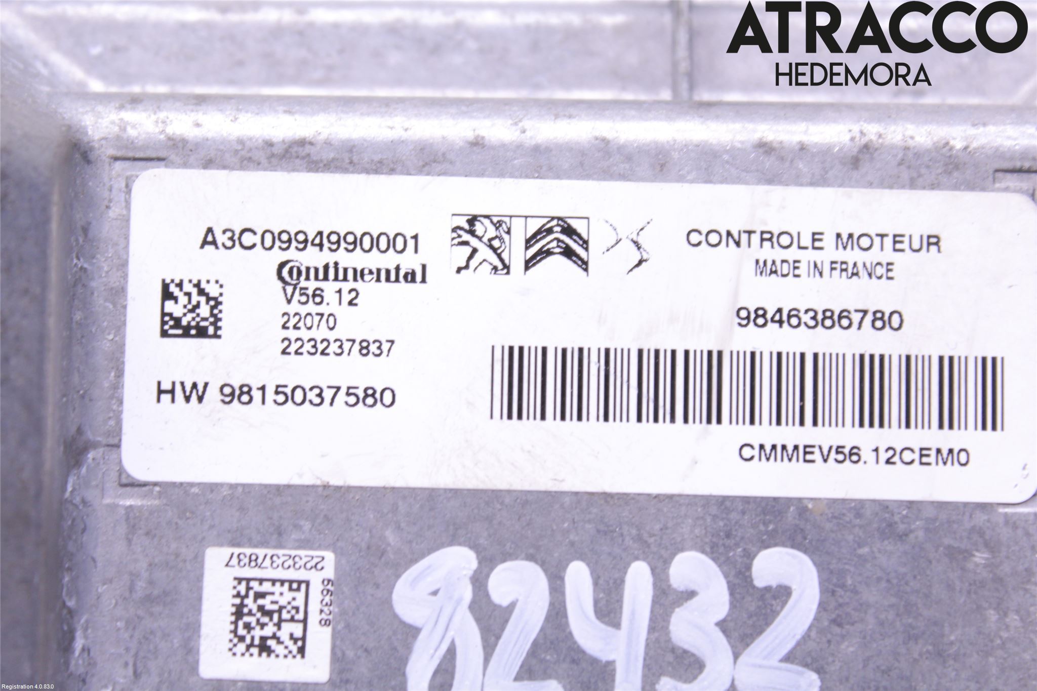 Citroen COTROEN C3 17-24 Styrenhet Insprut Bensin