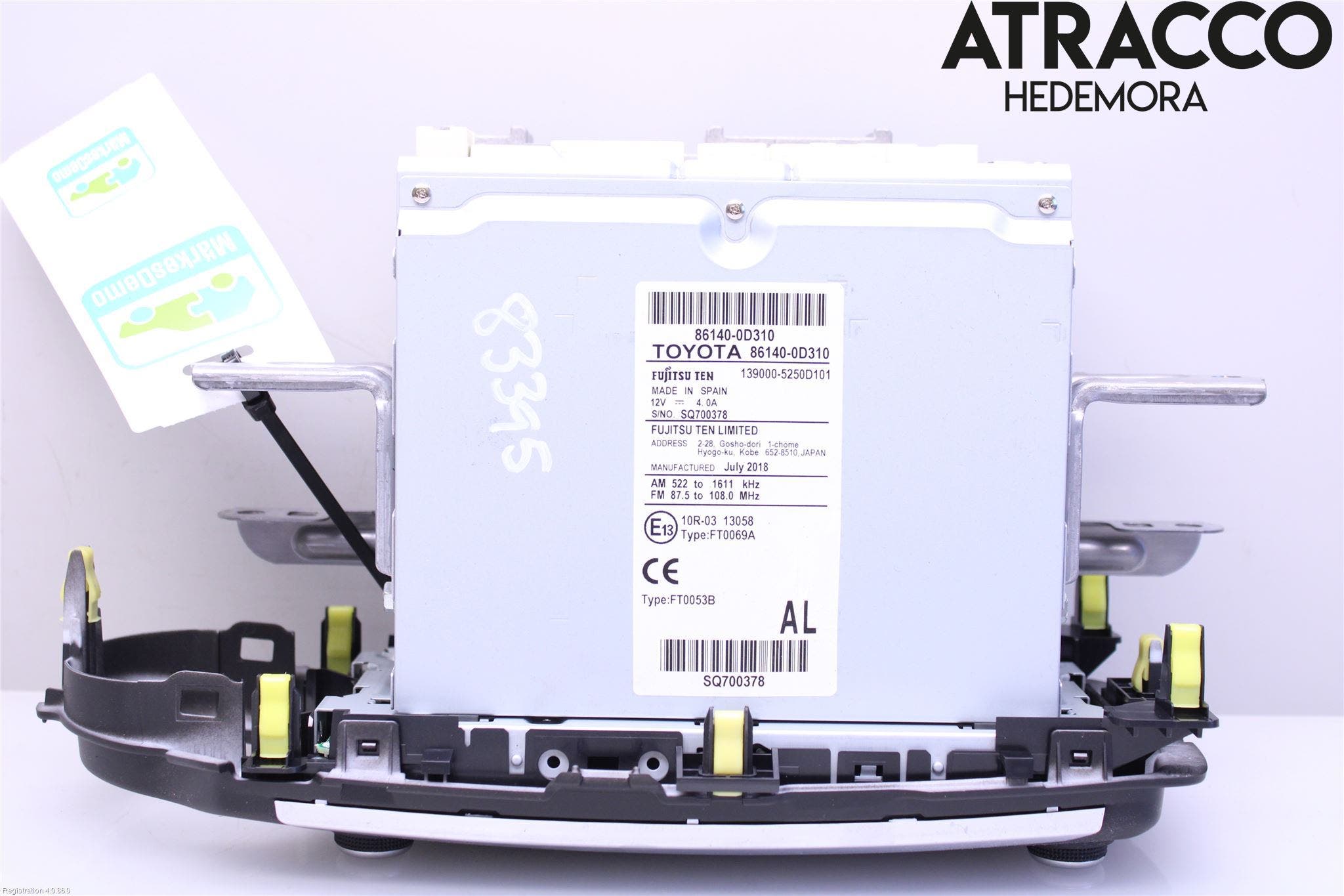 Toyota YARIS XP130 15-20 Cd Radio - Multimediapanel