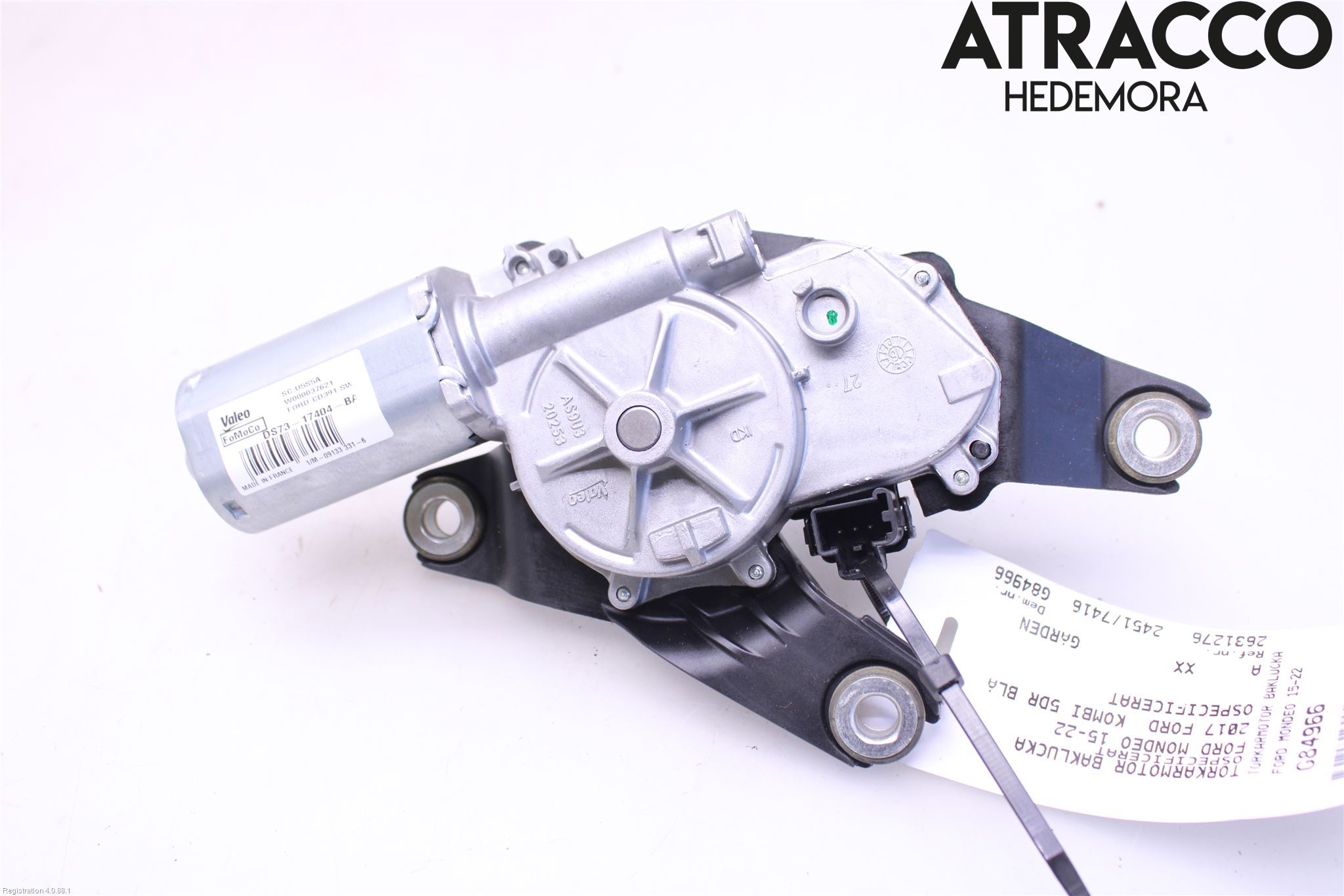 Ford MONDEO 15-22 Torkarmotor Baklucka