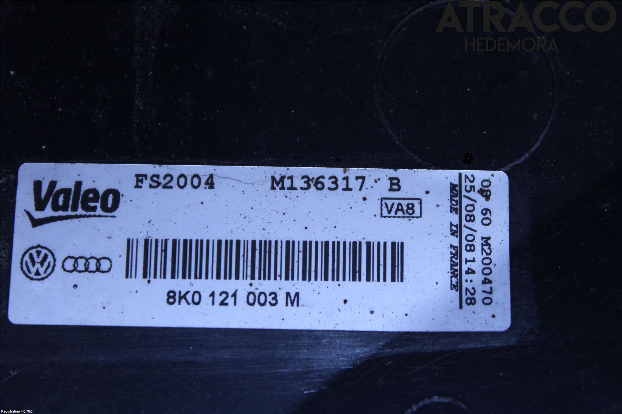 Audi A4/S4 08-11 Kylfläkt El