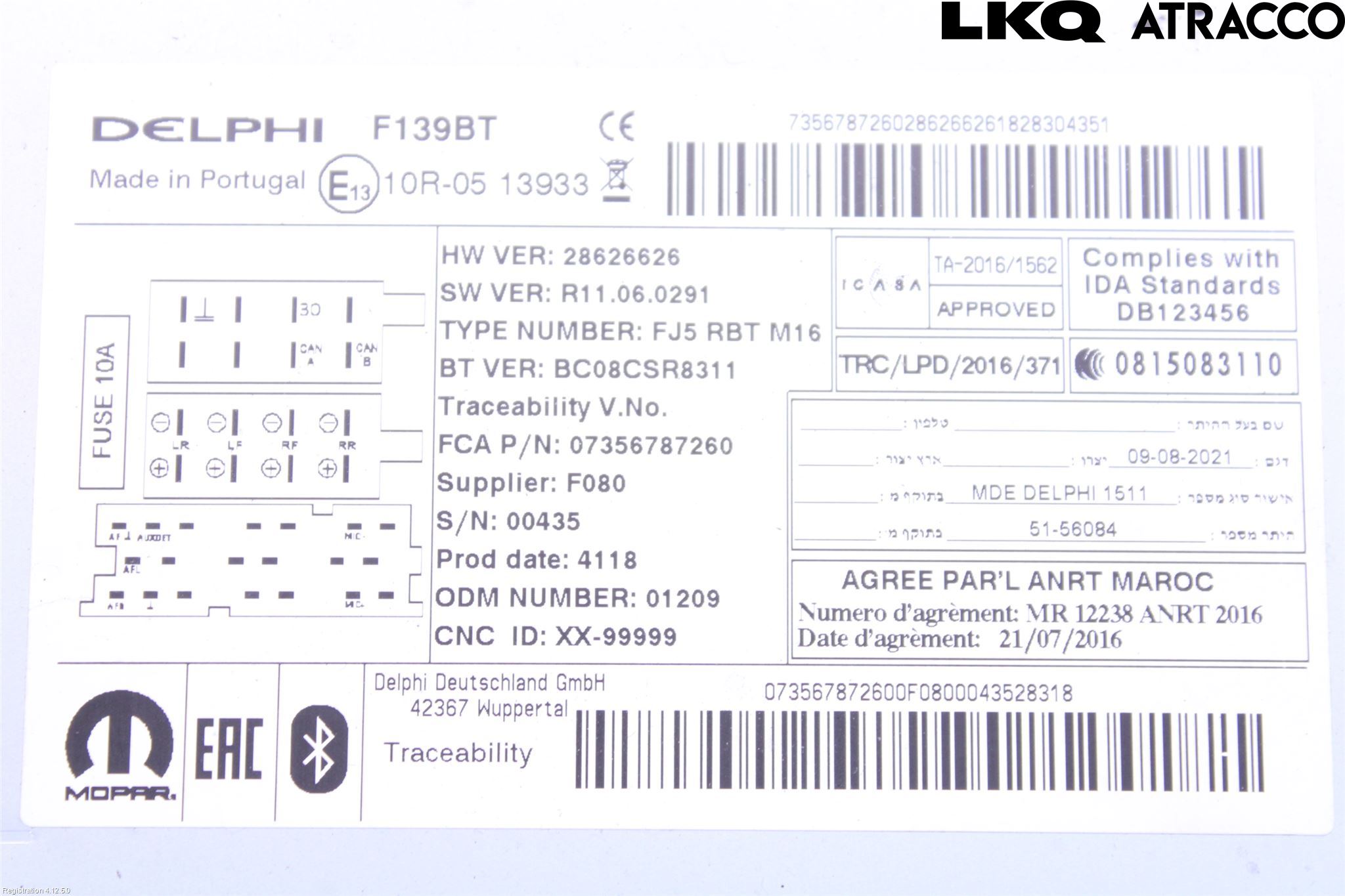 Fiat PANDA 12- Cd Radio - Multimediapanel